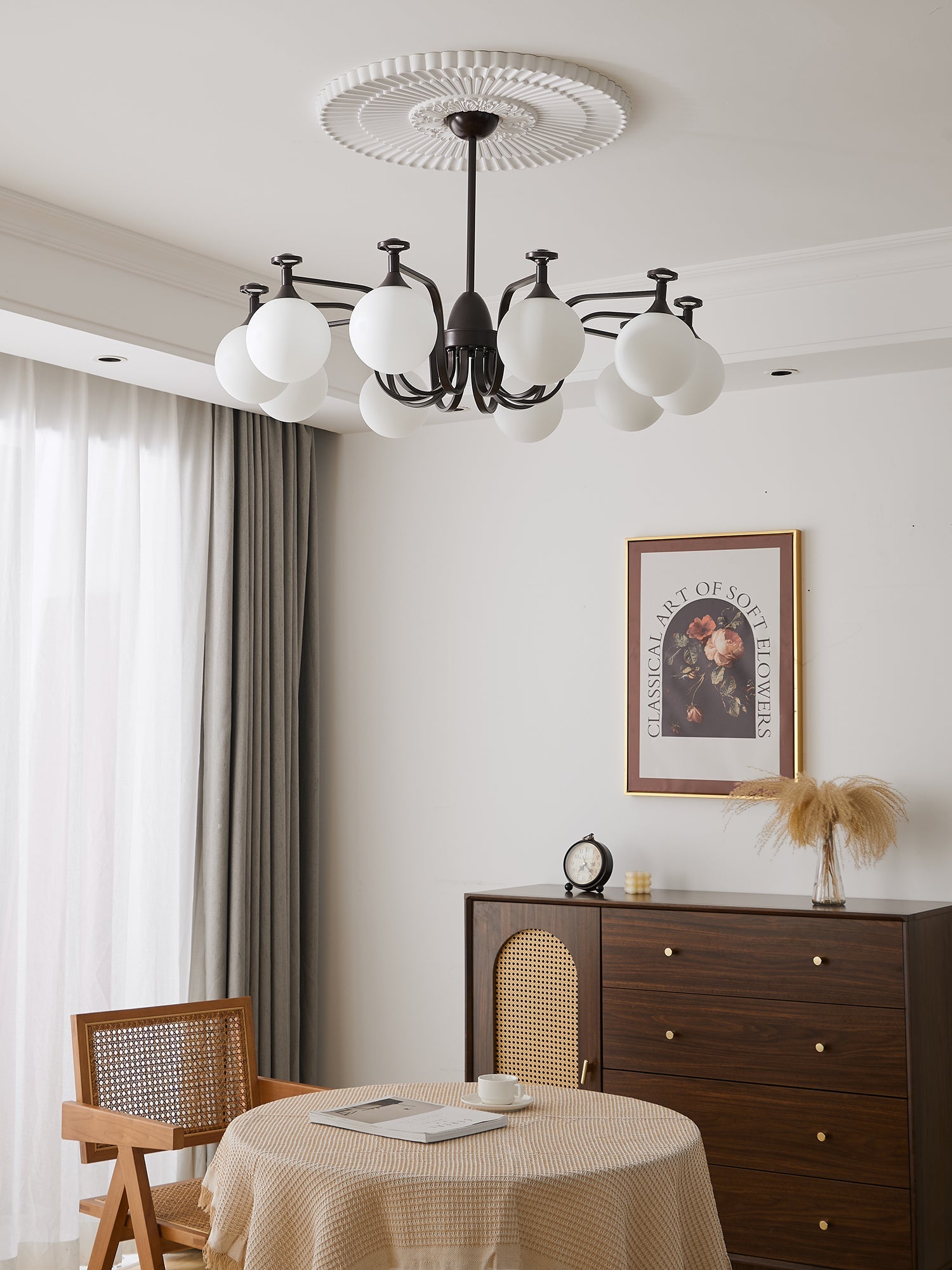 Zotheira Eleganter Vintage-Glas-Kronleuchter-Letslighting