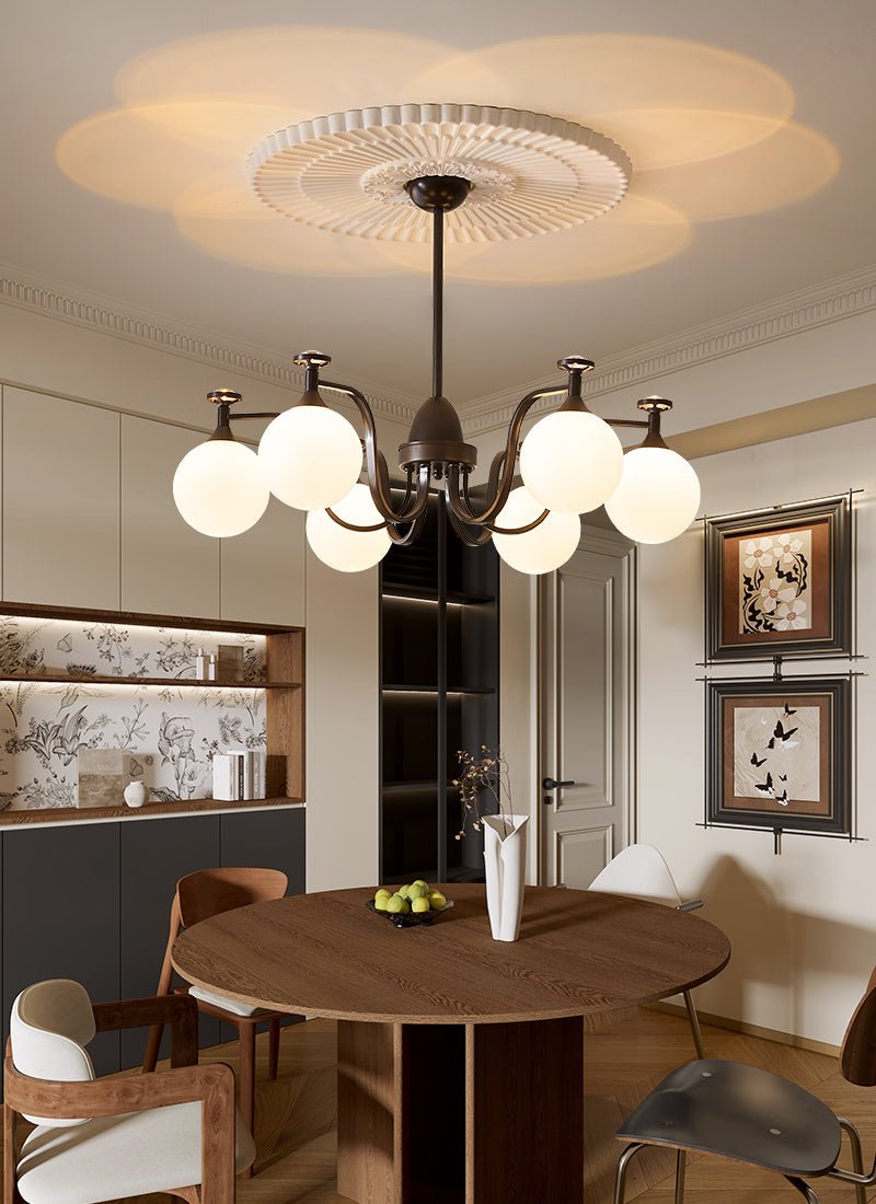 Zotheira Eleganter Vintage-Glas-Kronleuchter-Letslighting