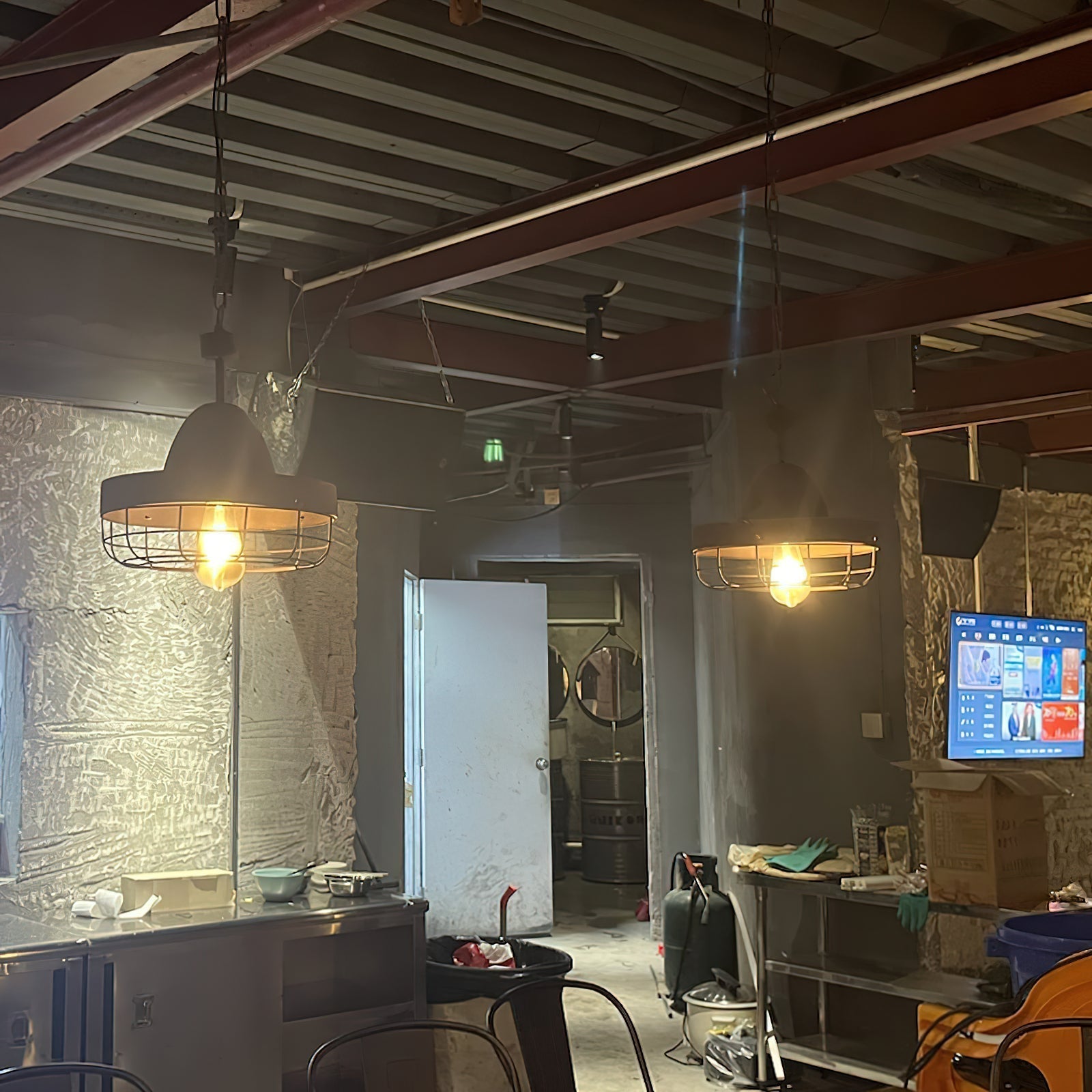 Calaeila Vintage Art Käfig Pendelleuchte-Letslighting