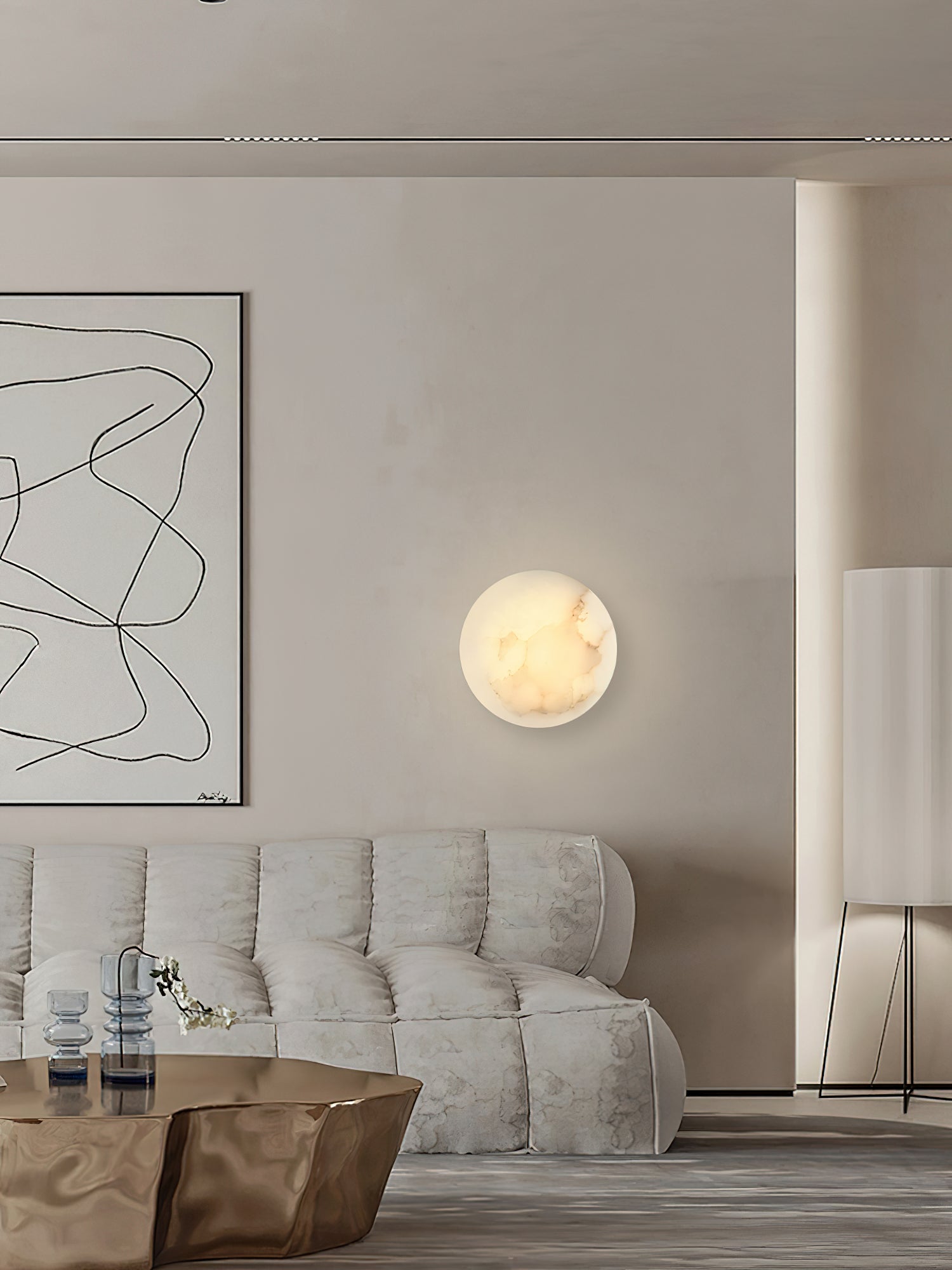 Ilvinan Modern Minimalist Single Alabaster Wall Lamp - Letslighting