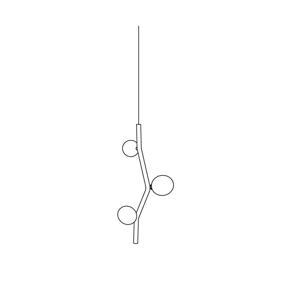 Isolora Vertikal Glas Pendelleuchte-Letslighting