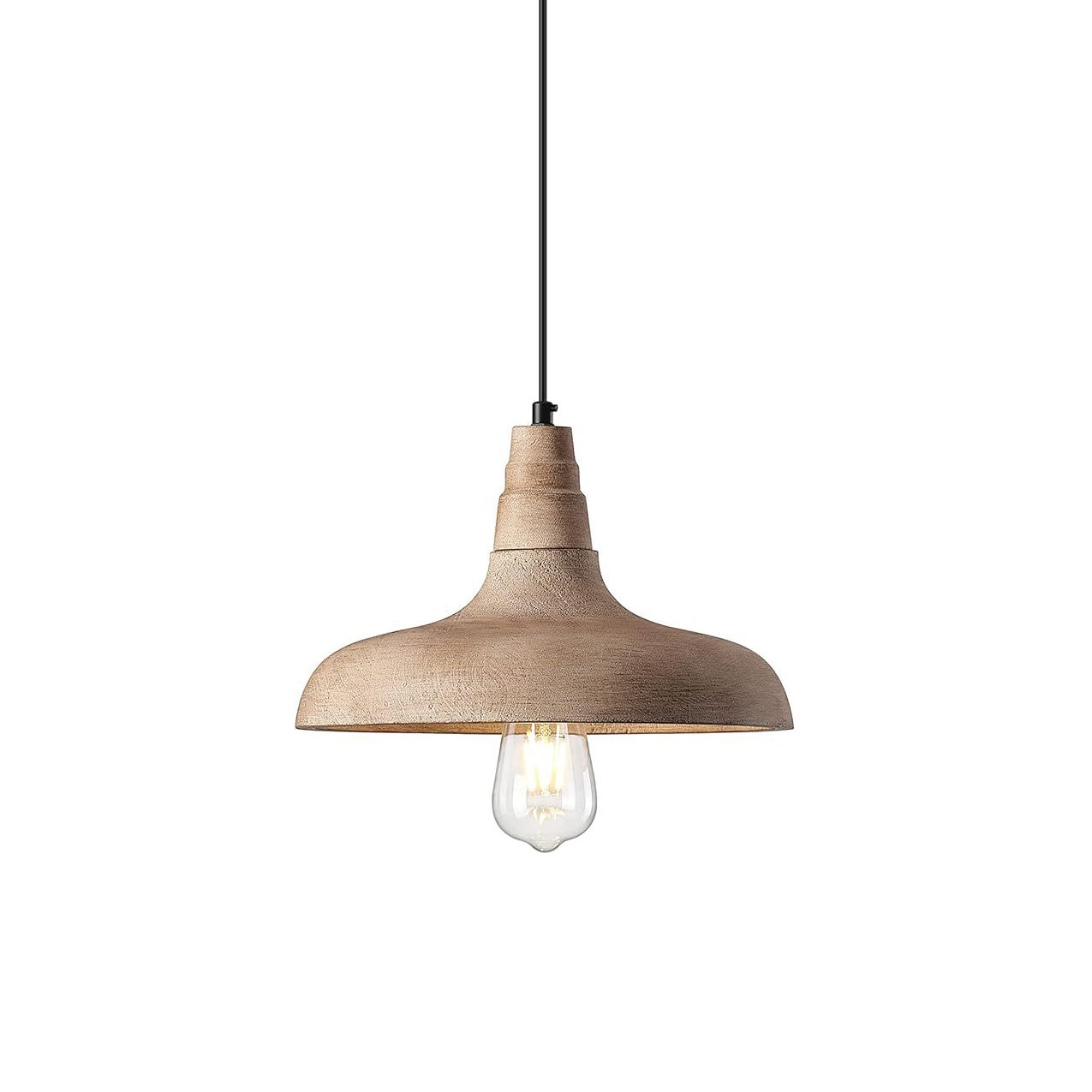 Acarira Natural Wooden Metal Pendant Light - Letslighting