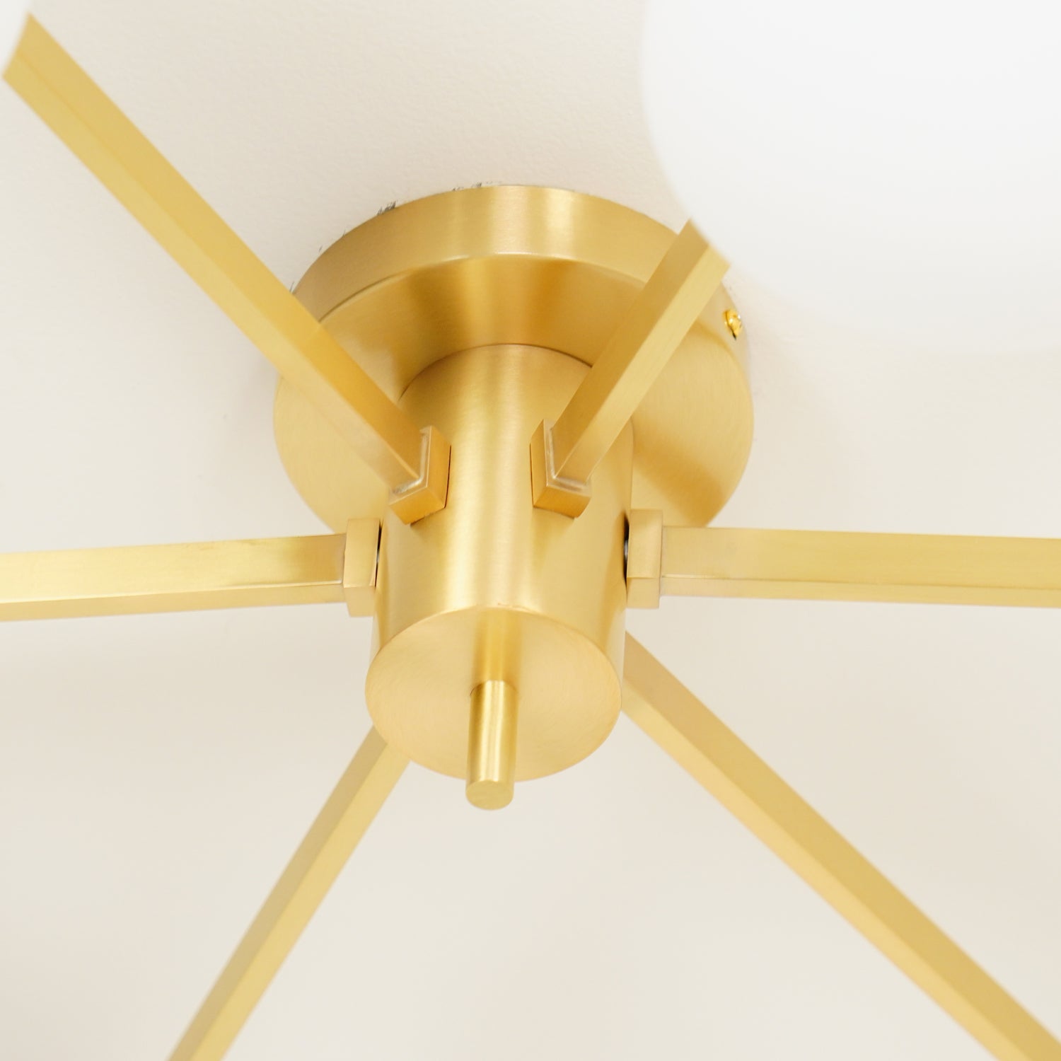 Jania Moderne schwarze Glas-Deckenleuchte