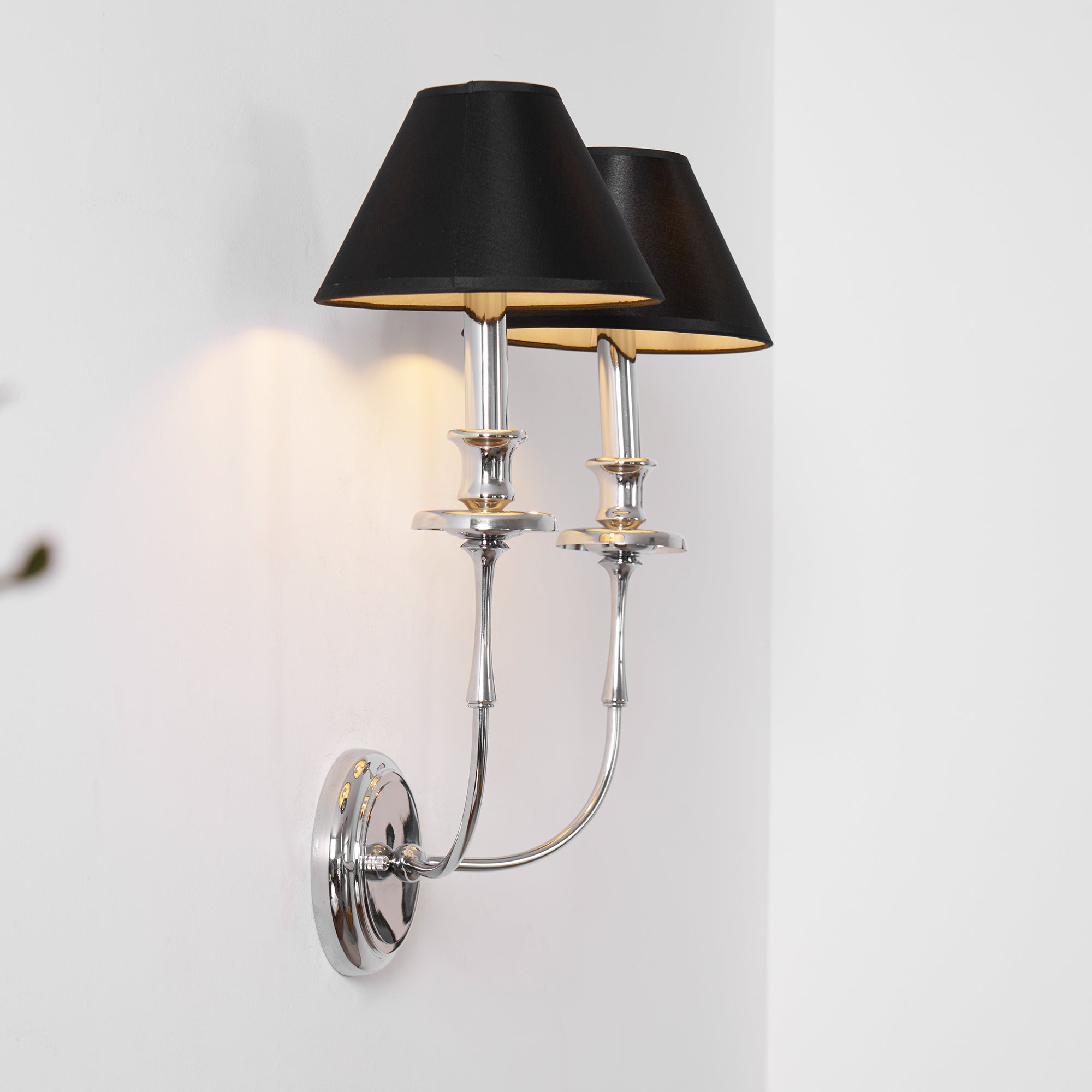 Vedoror Industrielle Vintage Wandleuchte aus Messing mit Stoffbezug-Letslighting