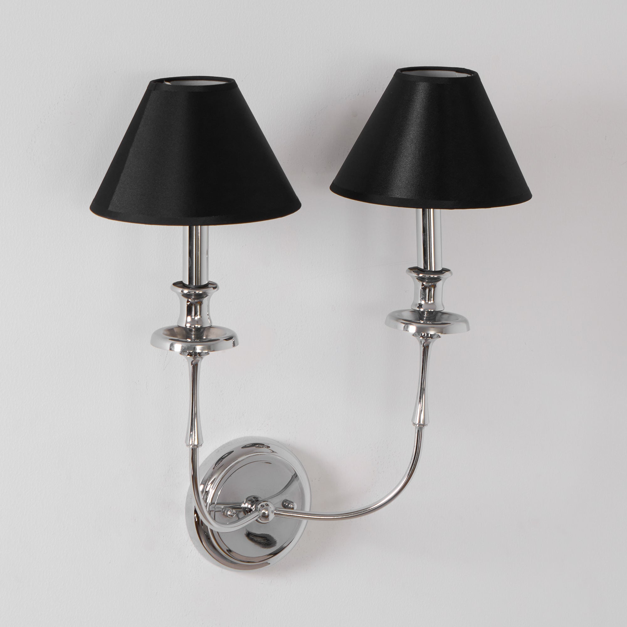 Vedoror Industrielle Vintage Wandleuchte aus Messing mit Stoffbezug-Letslighting