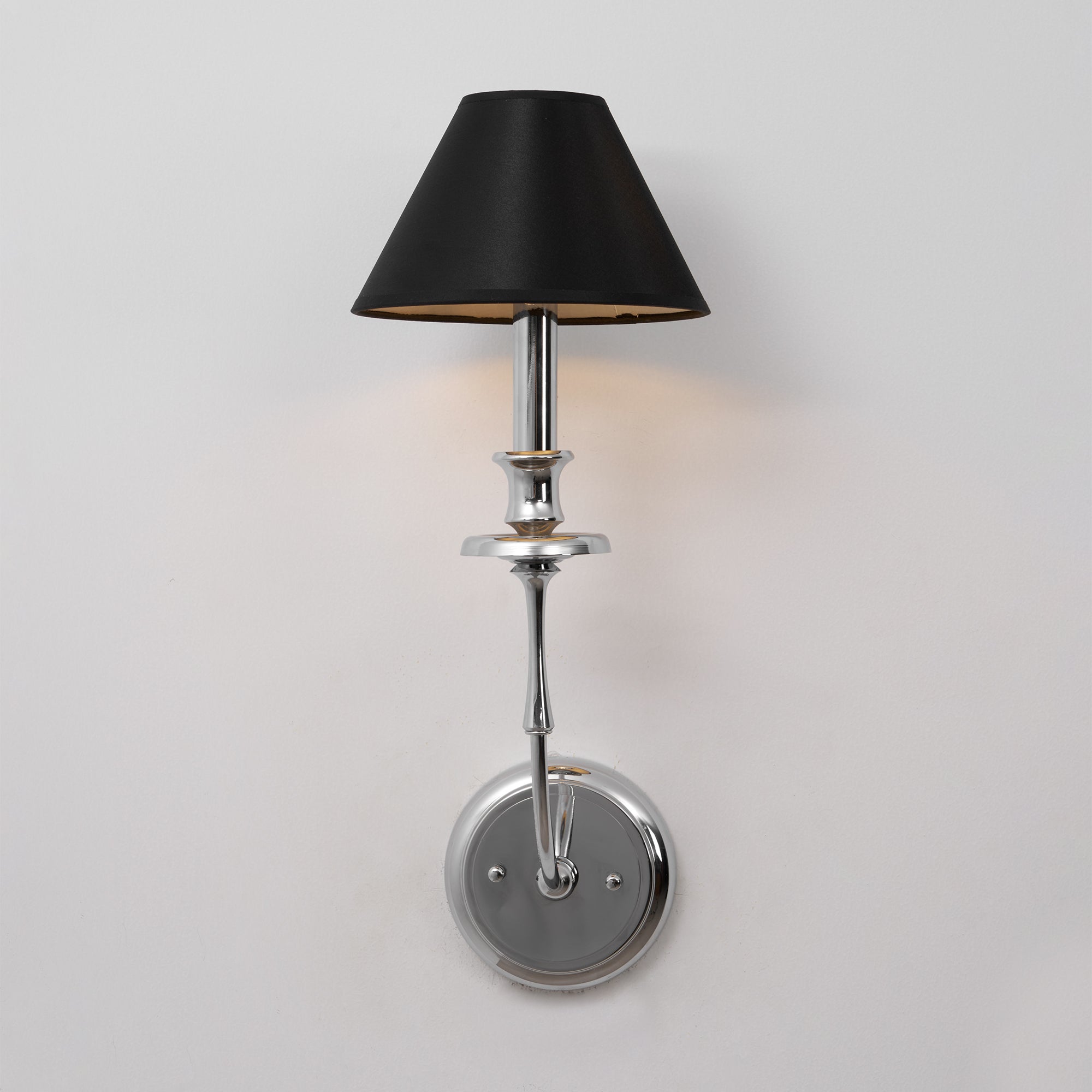 Vedoror Industrielle Vintage Wandleuchte aus Messing mit Stoffbezug-Letslighting