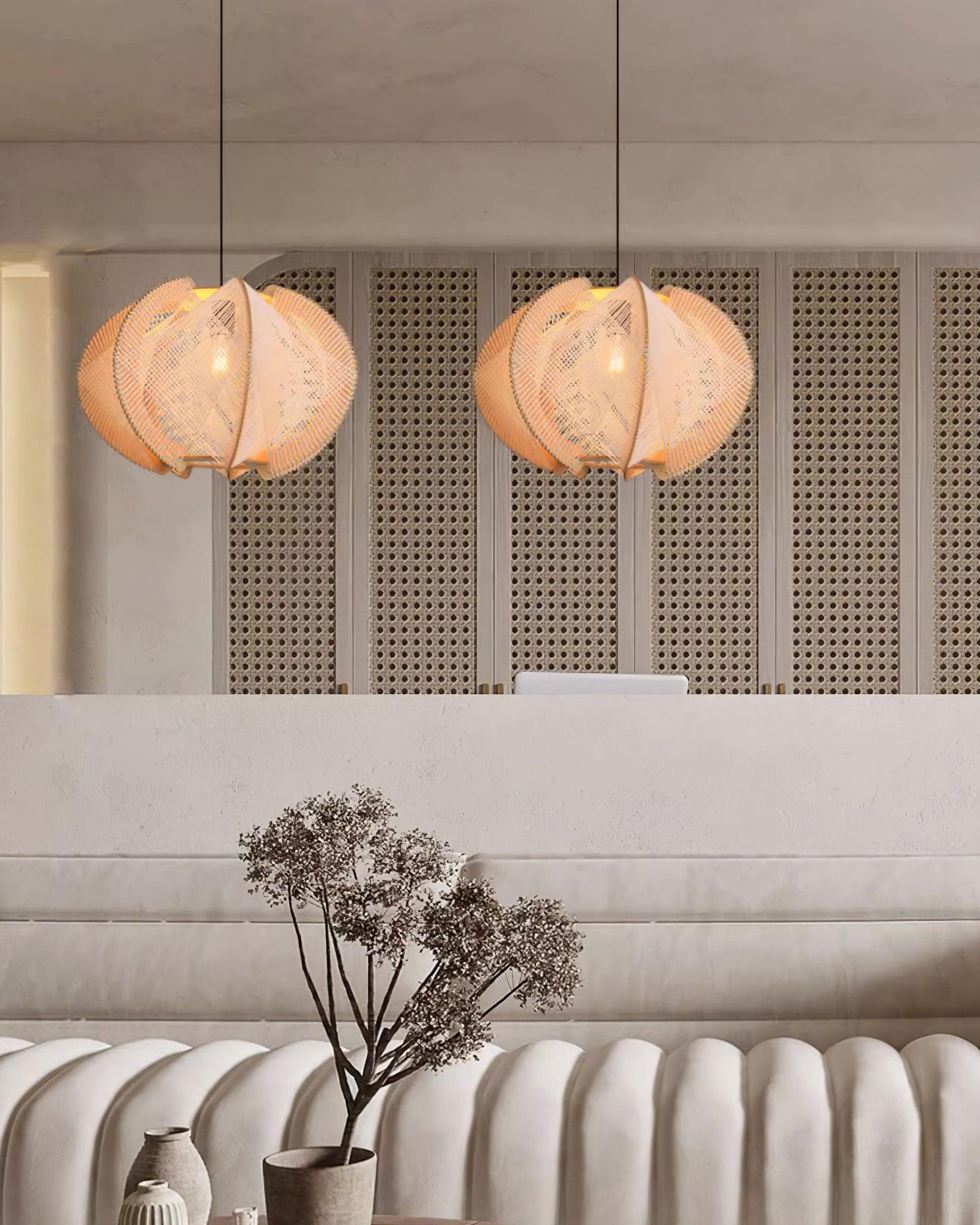 Calyraice Holz & Hanfseil Hängeleuchte-Letslighting