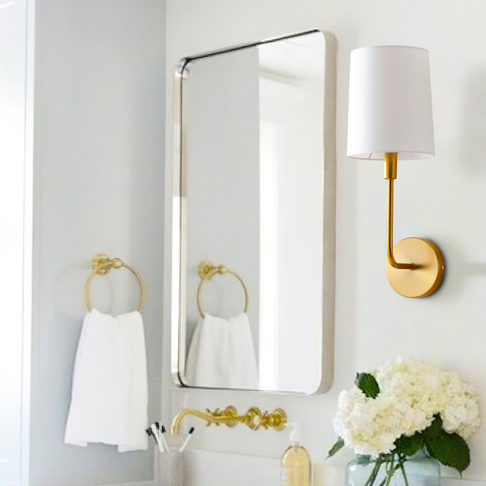 Orvynia Moderne Wandleuchte aus Messinggewebe-Letslighting