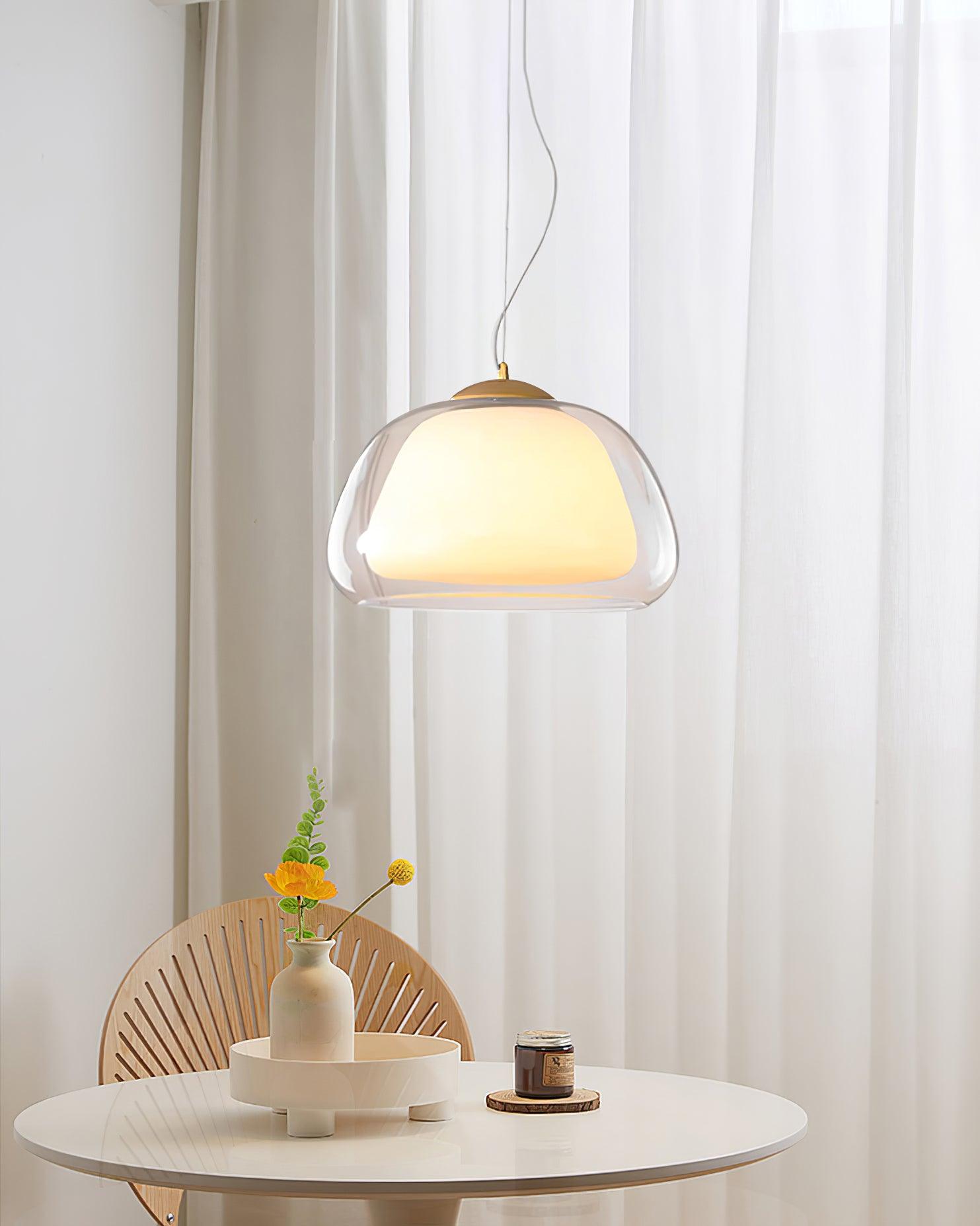 Elvo Pendelleuchte Modern Klarer Glasschirm-Letslighting