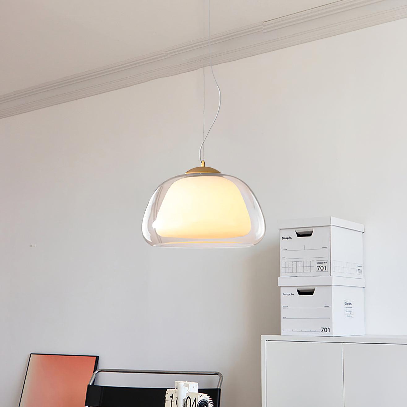 Elvo Pendelleuchte Modern Klarer Glasschirm-Letslighting