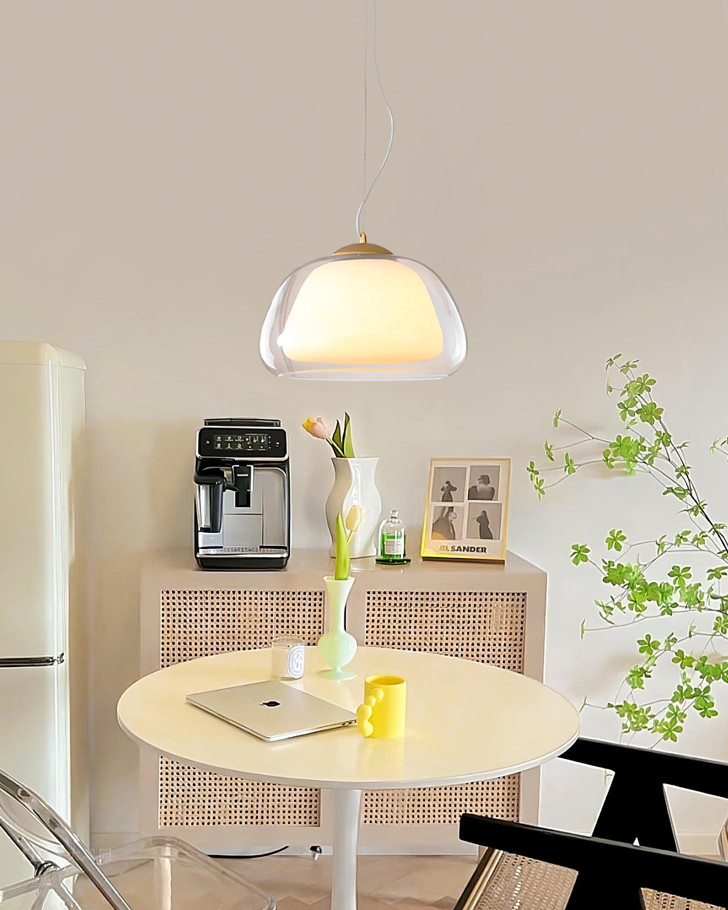 Elvo Pendelleuchte Modern Klarer Glasschirm-Letslighting