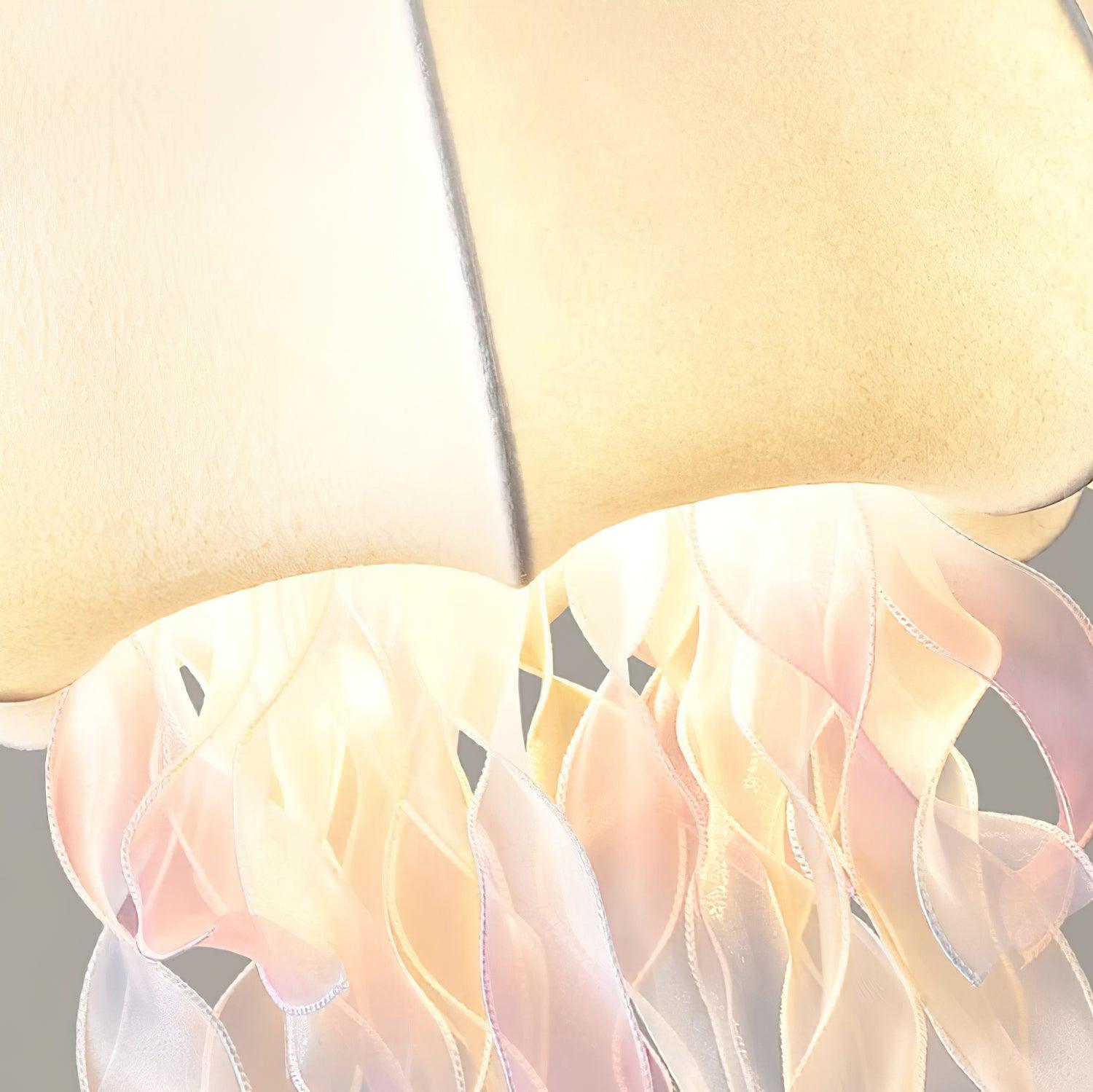 Jellyfish Pendant Light with Iridescent Ribbons - Letslighting