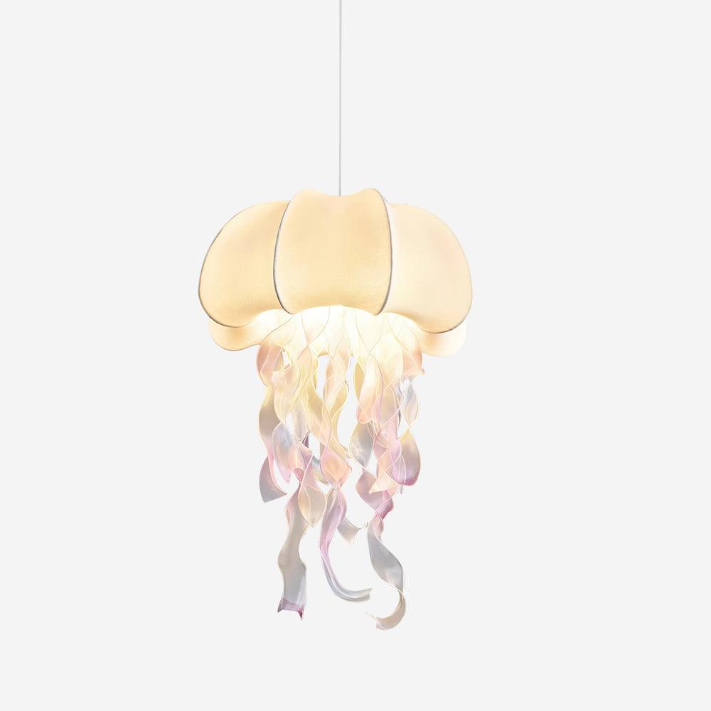 Jellyfish Pendant Light with Iridescent Ribbons - Letslighting