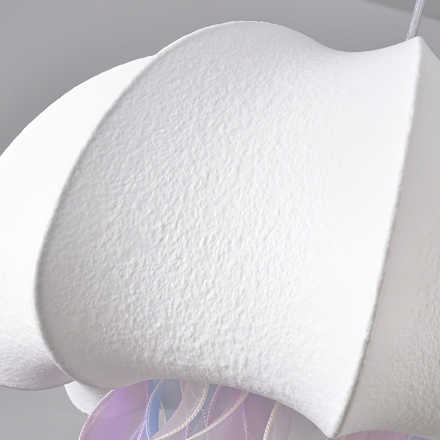 Jellyfish Pendant Light with Iridescent Ribbons - Letslighting