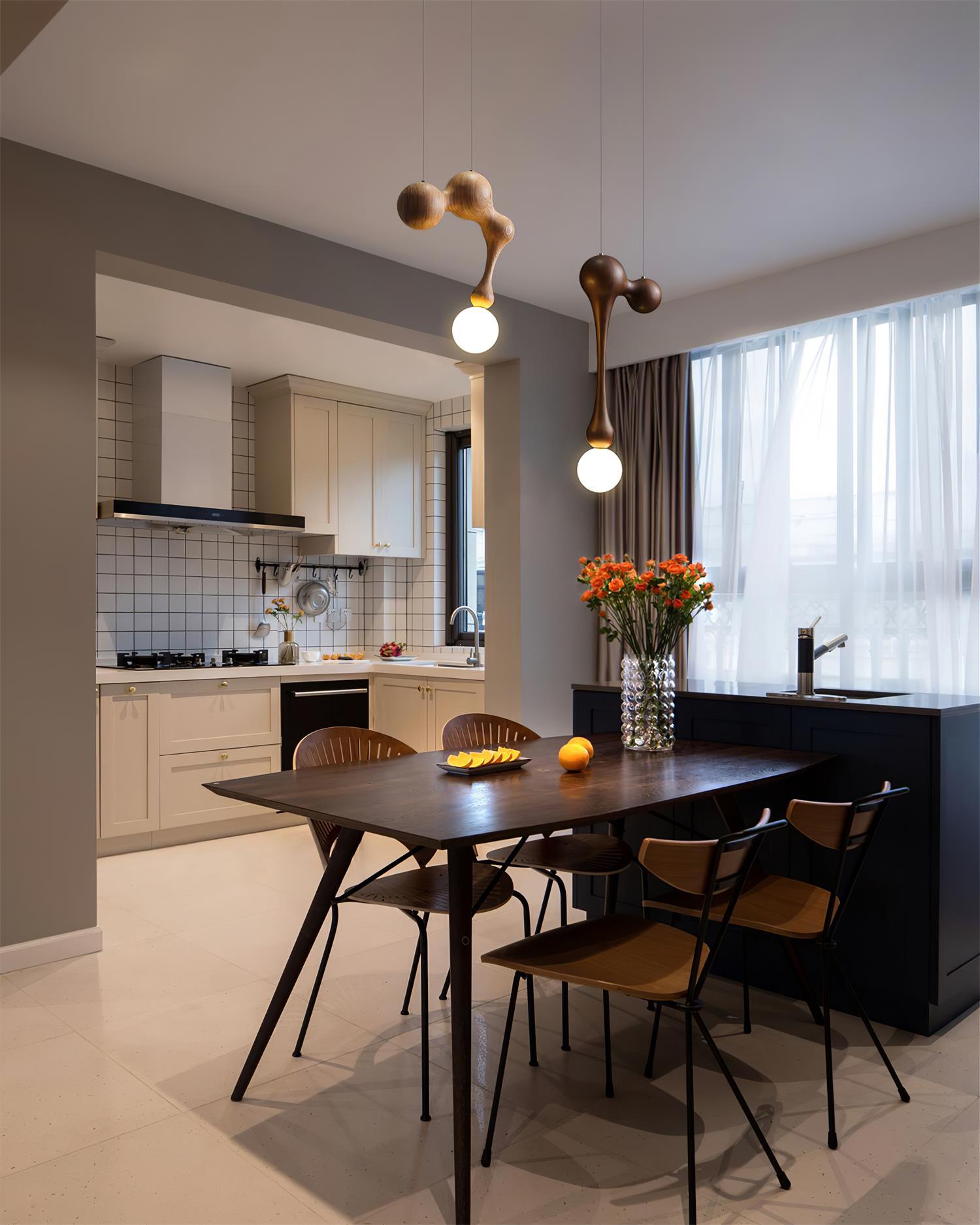 Thaddeus Luxus Holz Pendelleuchte Leuchte-Letslighting