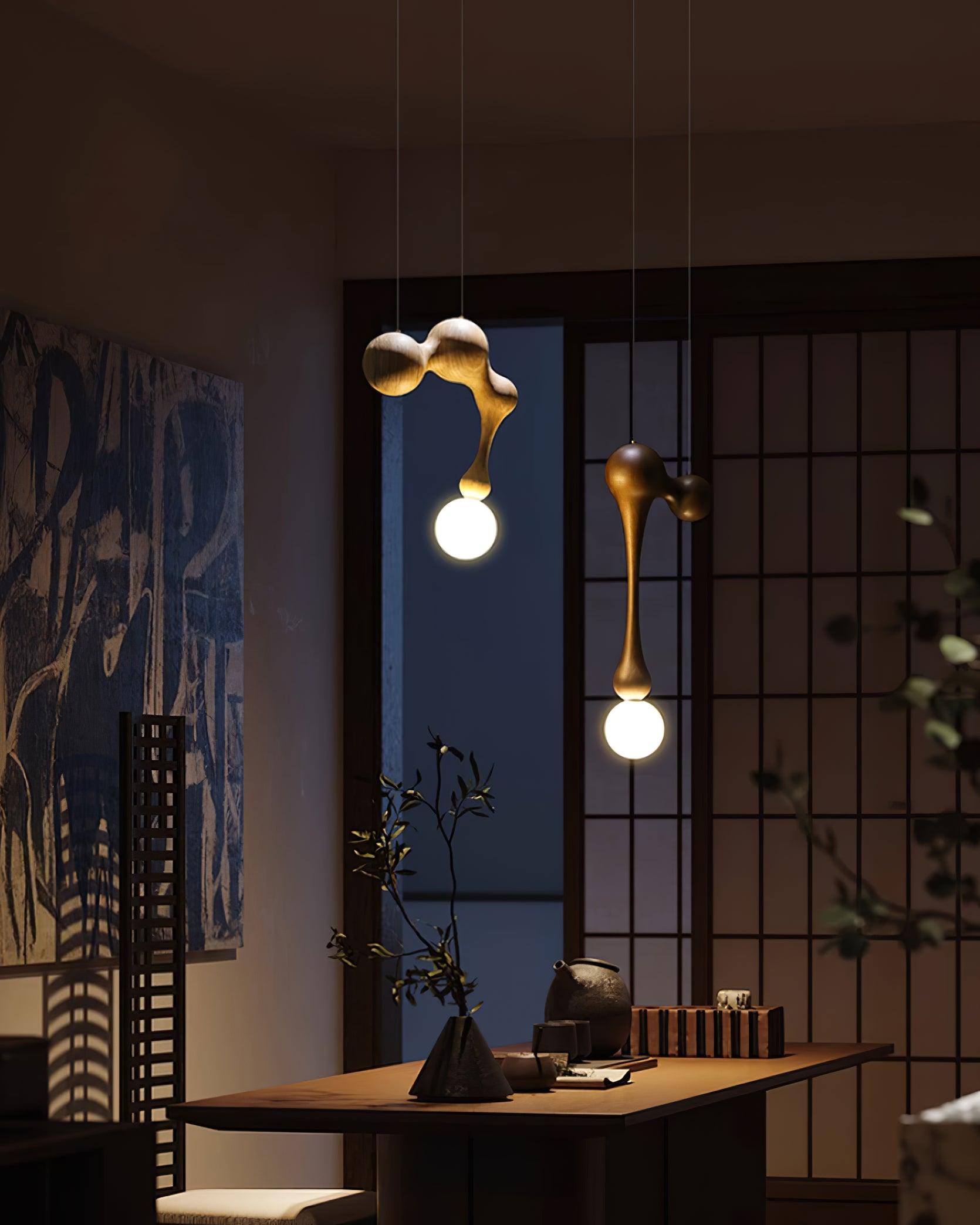 Thaddeus Luxus Holz Pendelleuchte Leuchte-Letslighting