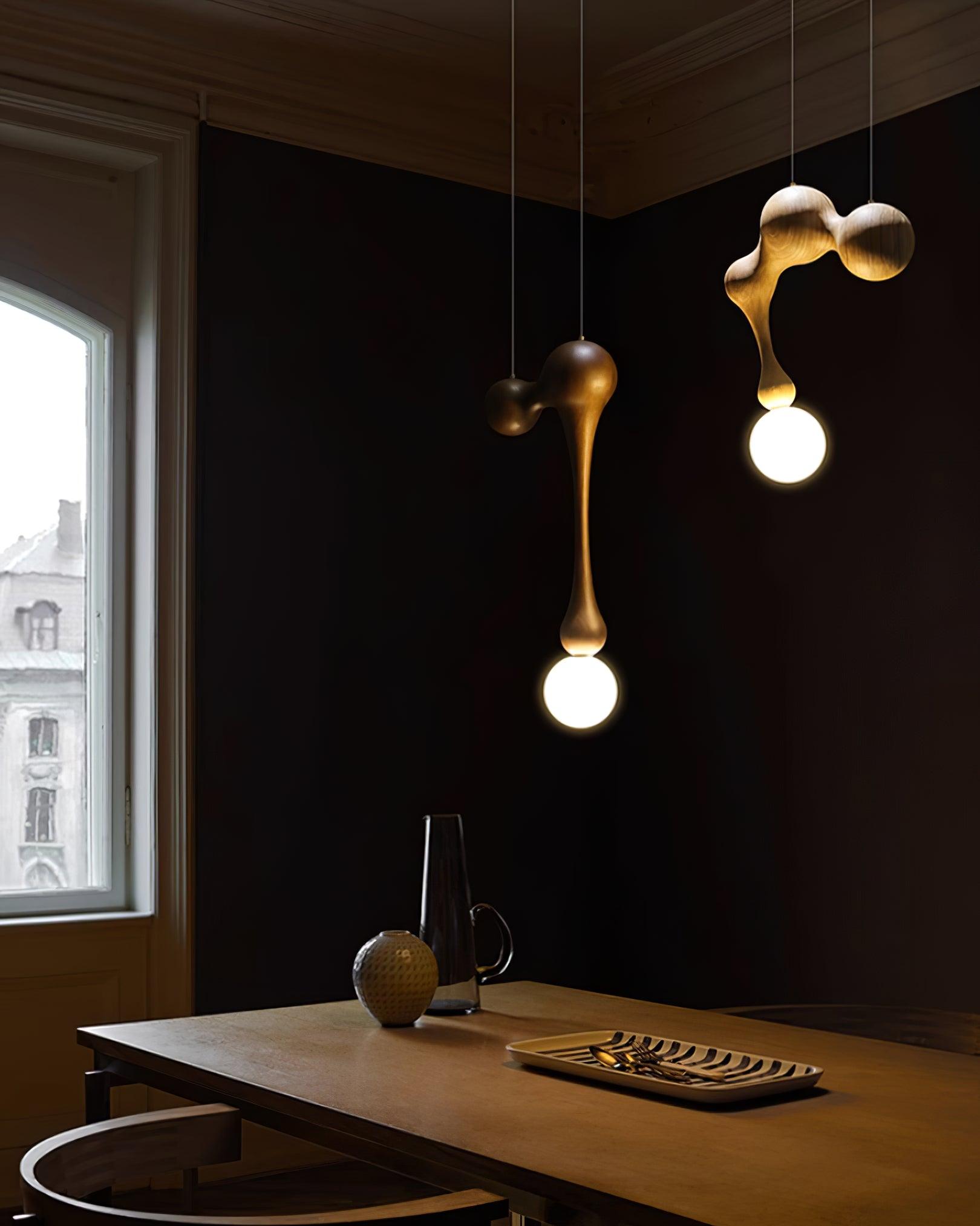 Thaddeus Luxus Holz Pendelleuchte Leuchte-Letslighting