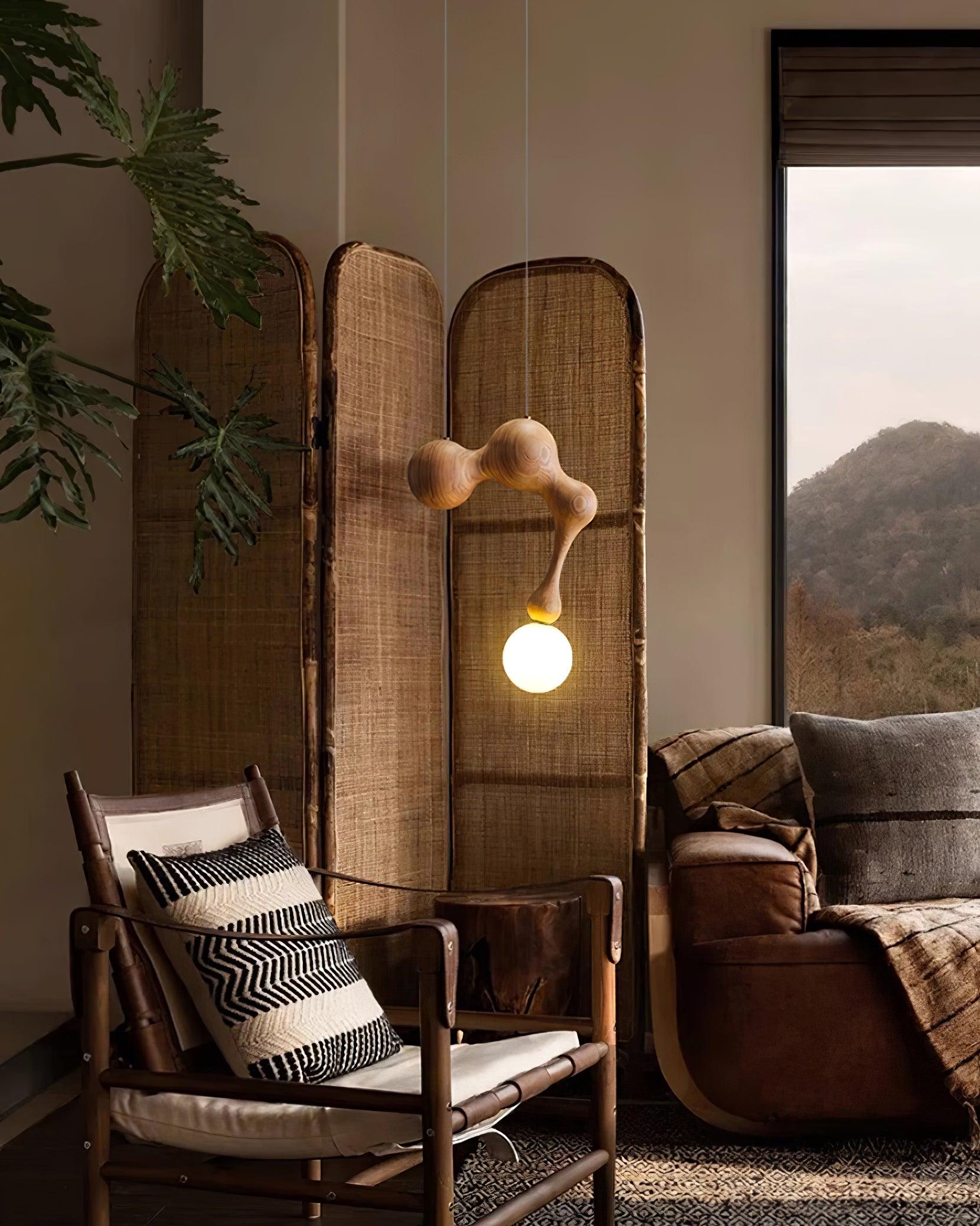 Thaddeus Luxus Holz Pendelleuchte Leuchte-Letslighting