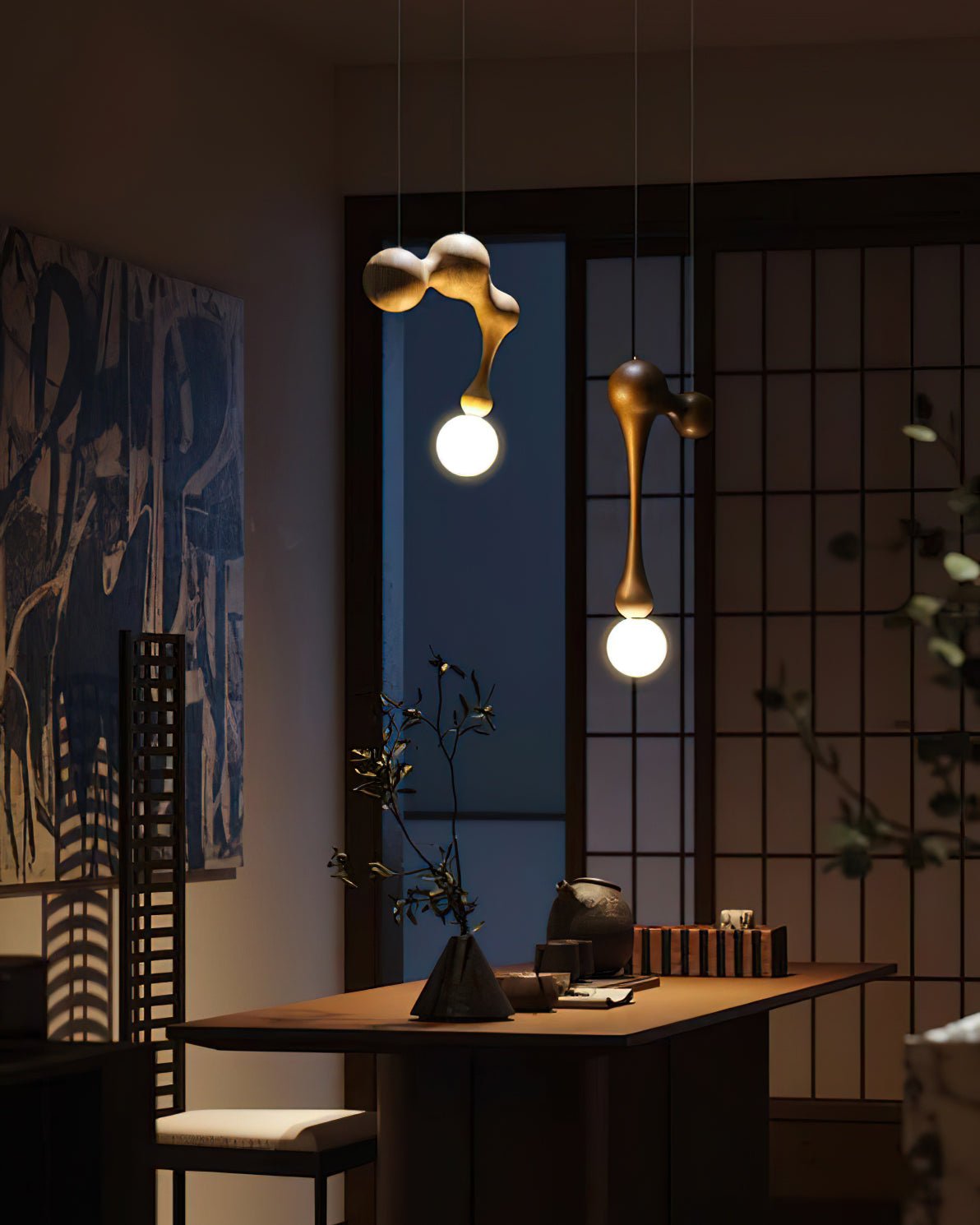 Thaddeus Luxus Holz Pendelleuchte Leuchte-Letslighting