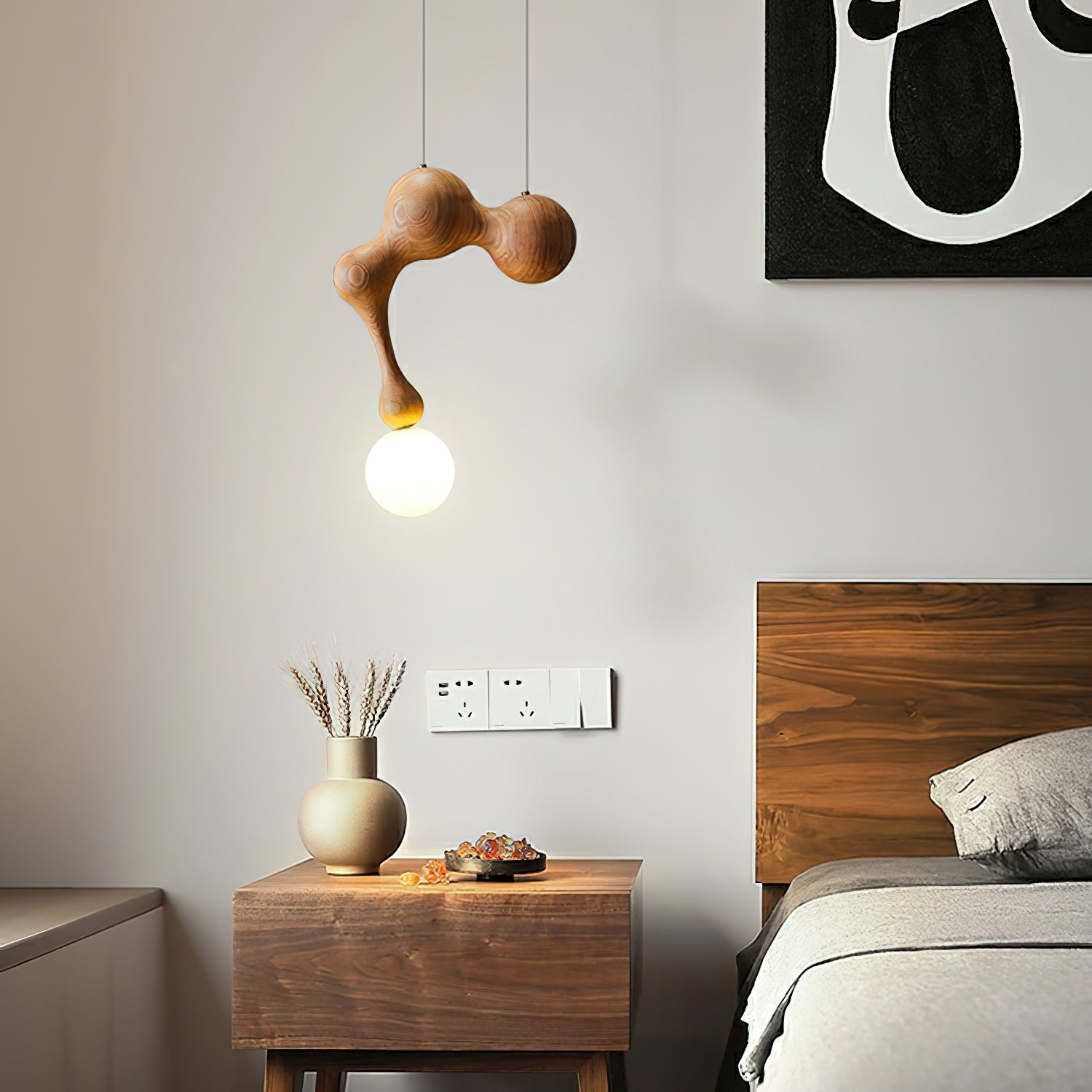 Thaddeus Luxus Holz Pendelleuchte Leuchte-Letslighting