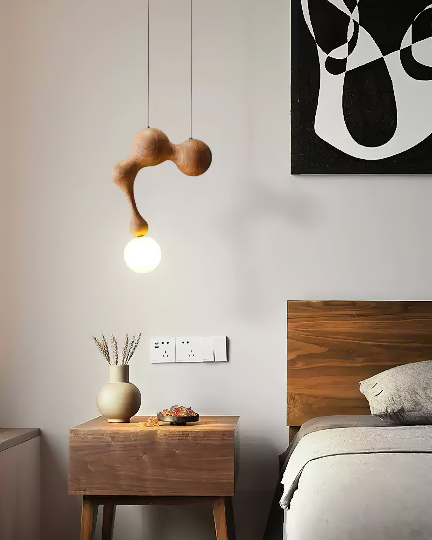 Thaddeus Luxus Holz Pendelleuchte Leuchte-Letslighting