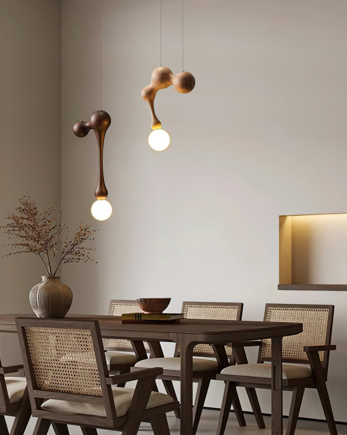 Thaddeus Luxus Holz Pendelleuchte Leuchte-Letslighting
