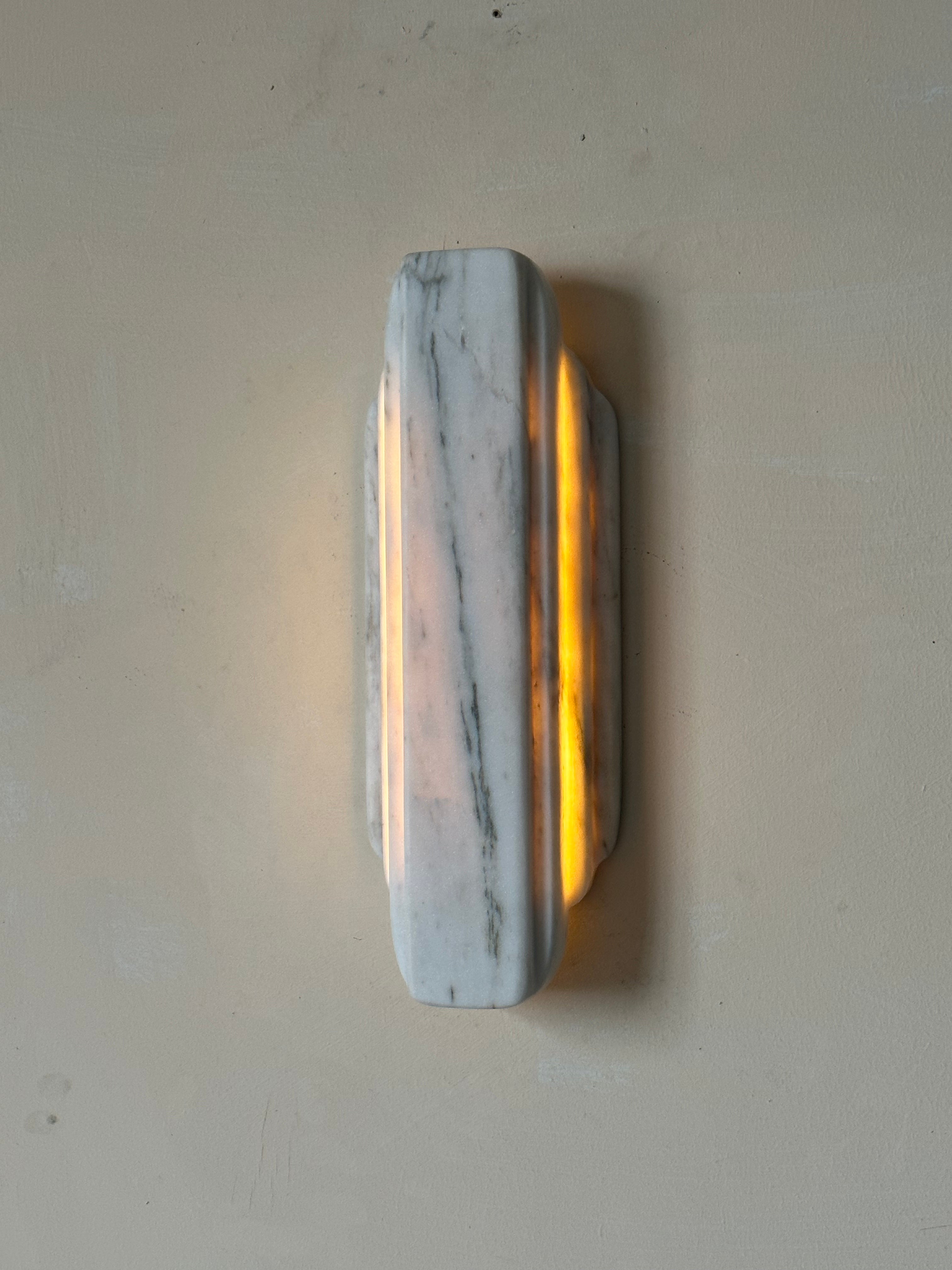 Eurcara Modern Minimalist Natural Marble Wall Lamp - Letslighting