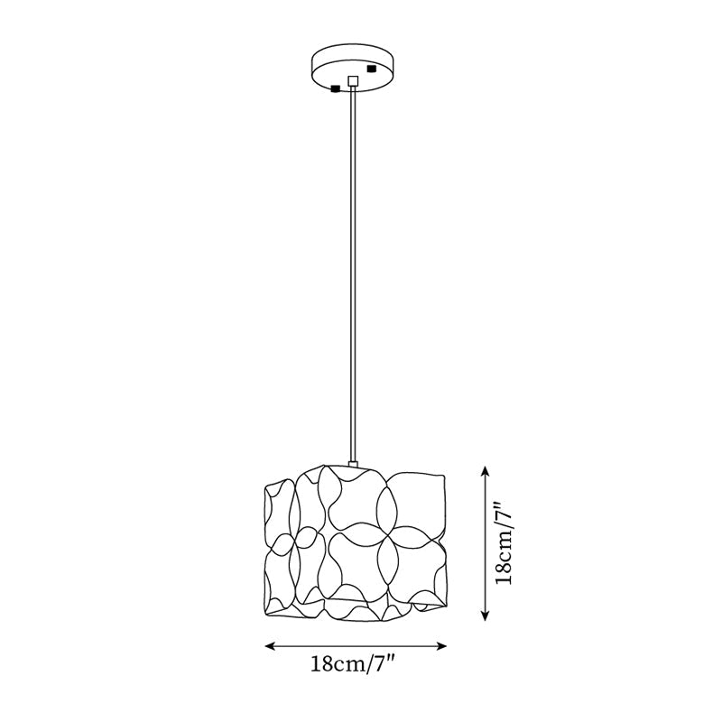 Glyna Pendelleuchte Buntglas Tiffany Blume-Letslighting