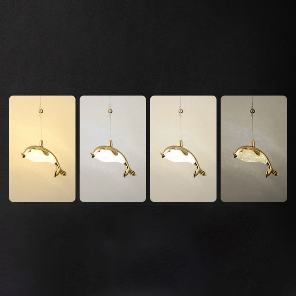 Arisha Design LED Pendelleuchte Schlaf/Esszimmer/Kinderzimmer Gold