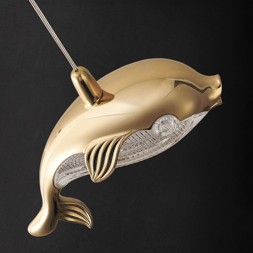 Arisha Design LED Pendelleuchte Schlaf/Esszimmer/Kinderzimmer Gold