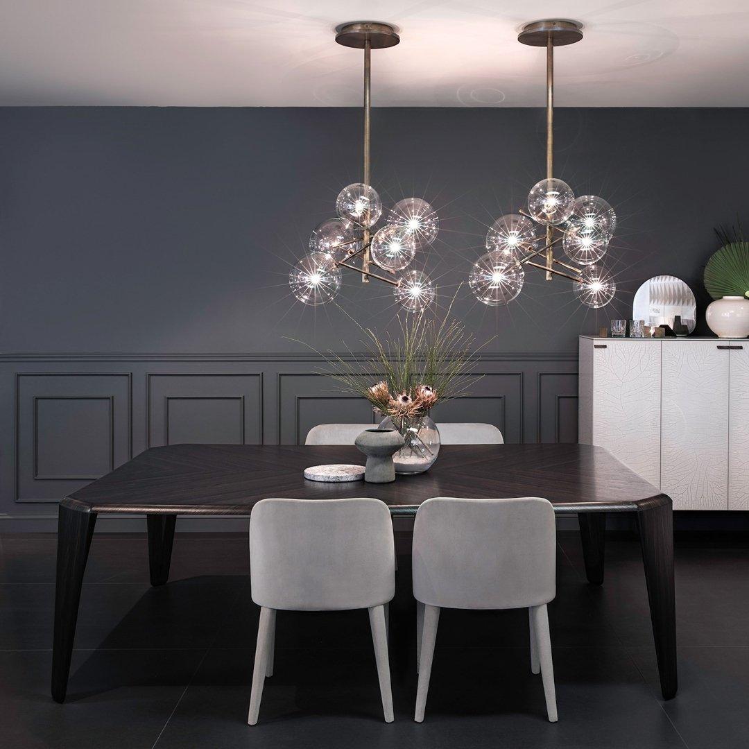 Lustra LED Klarer Kristall Kronleuchter-Letslighting