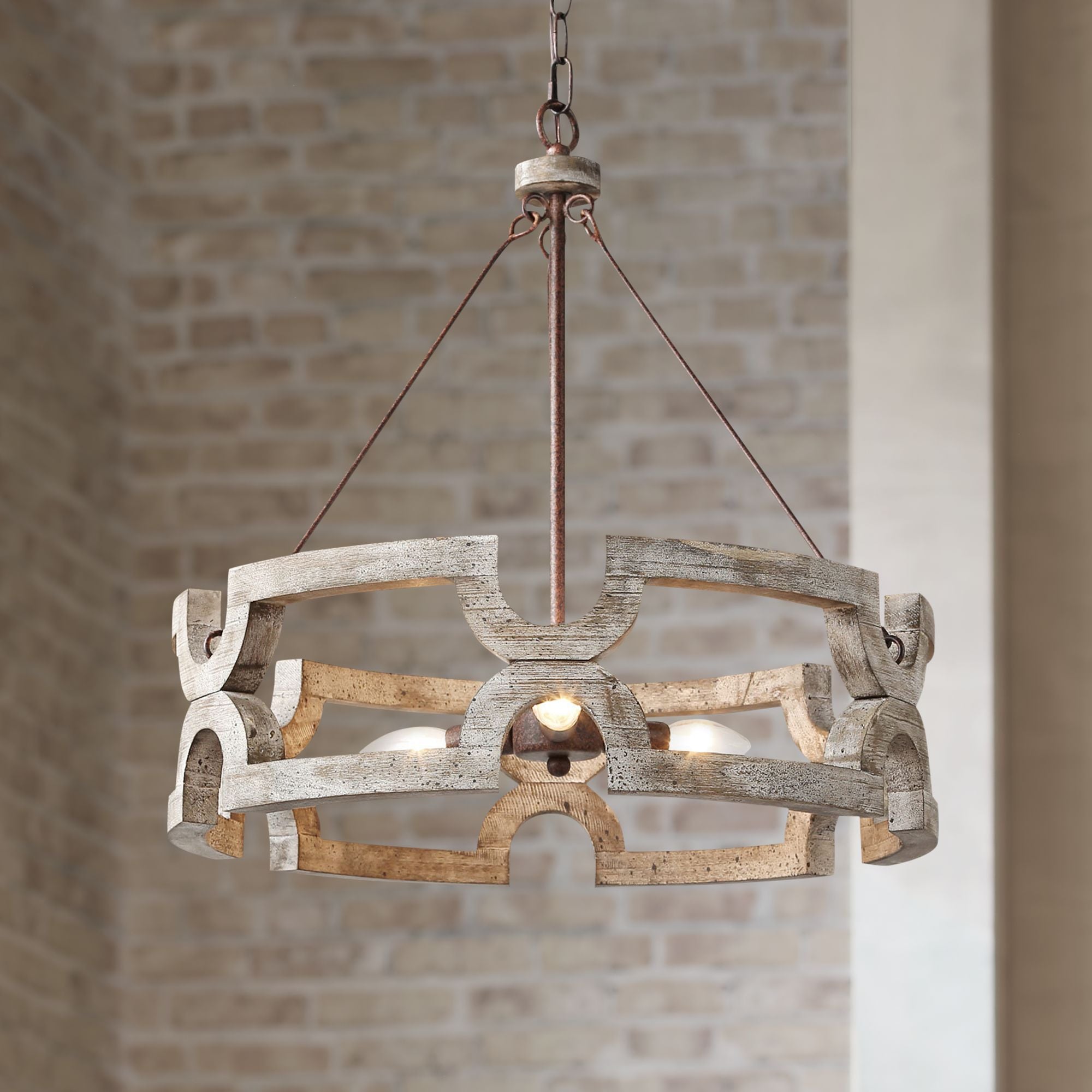 Evelan Holz Kreativität Handgeschnitzt Kronleuchter-Letslighting