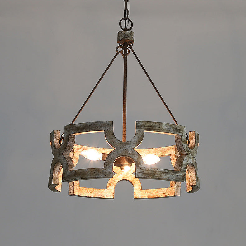 Evelan Holz Kreativität Handgeschnitzt Kronleuchter-Letslighting