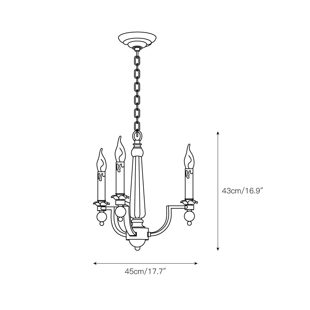 Vorinor Industrieller Vintage-Kronleuchter-Letslighting