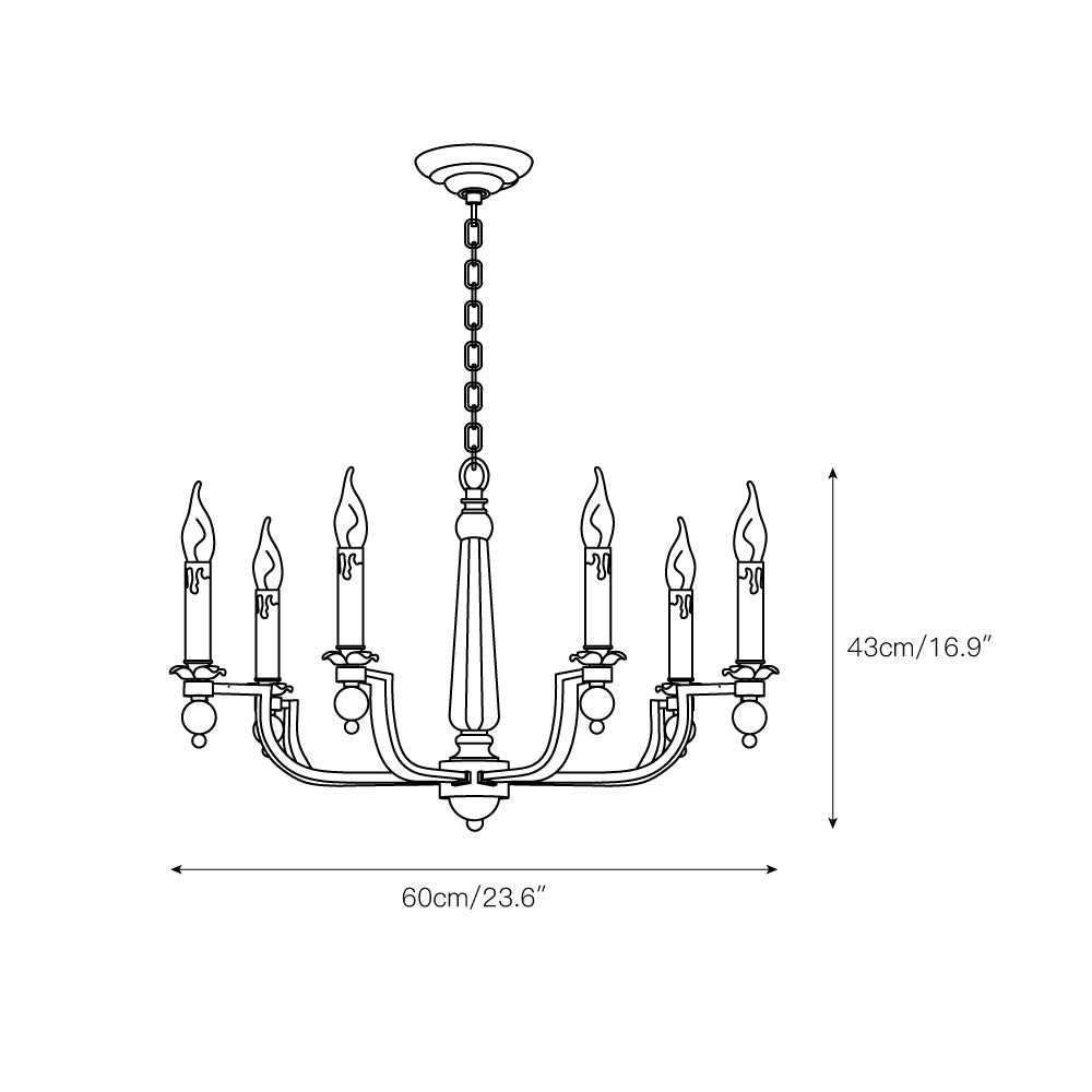 Vorinor Industrieller Vintage-Kronleuchter-Letslighting