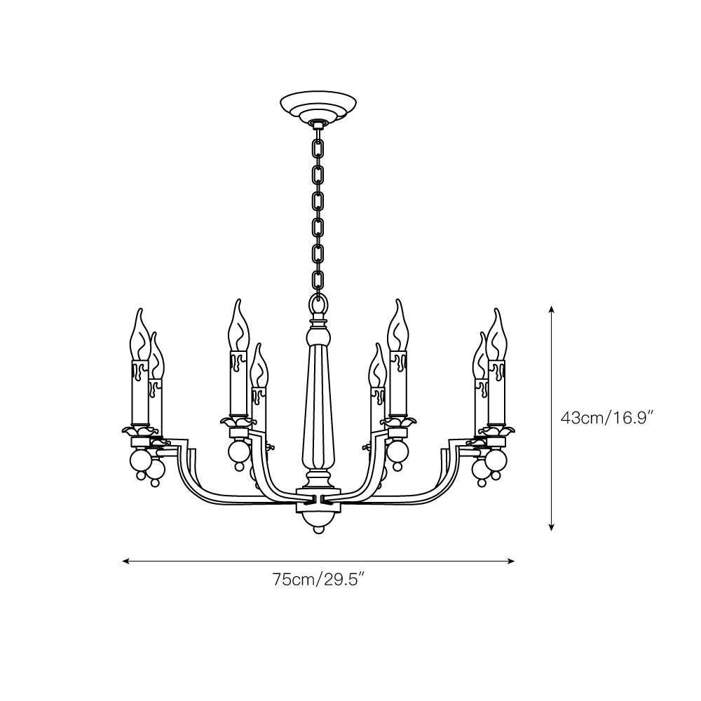 Vorinor Industrieller Vintage-Kronleuchter-Letslighting