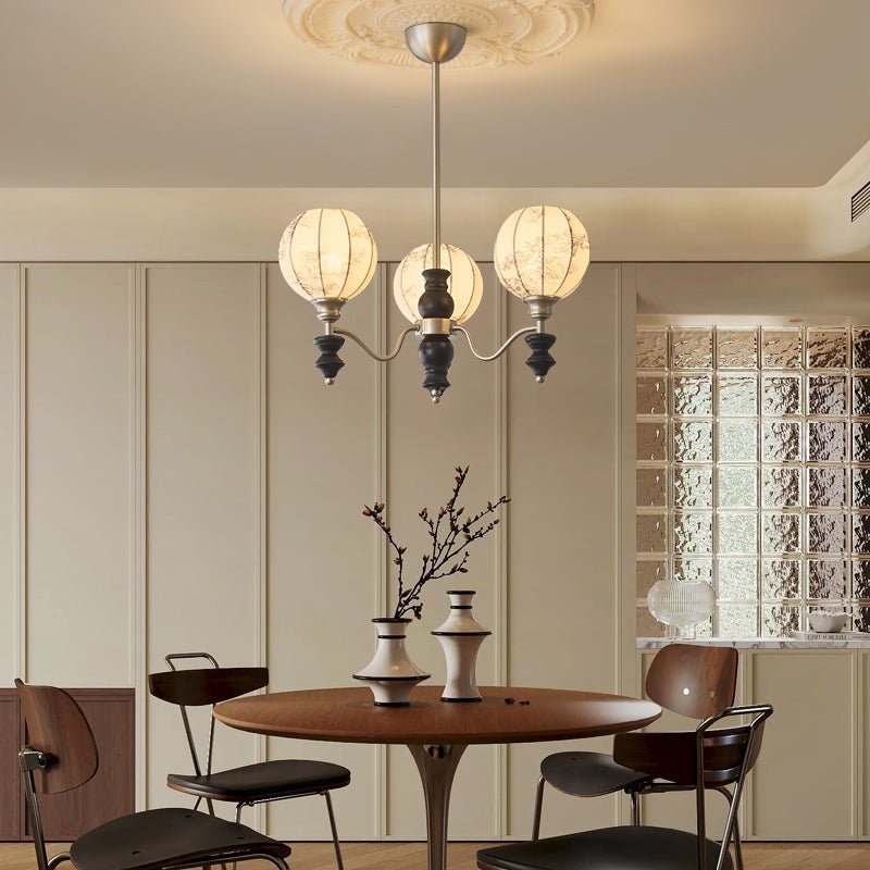 Osilan Traditioneller Eleganter Kronleuchter aus Vintage-Holz-Letslighting