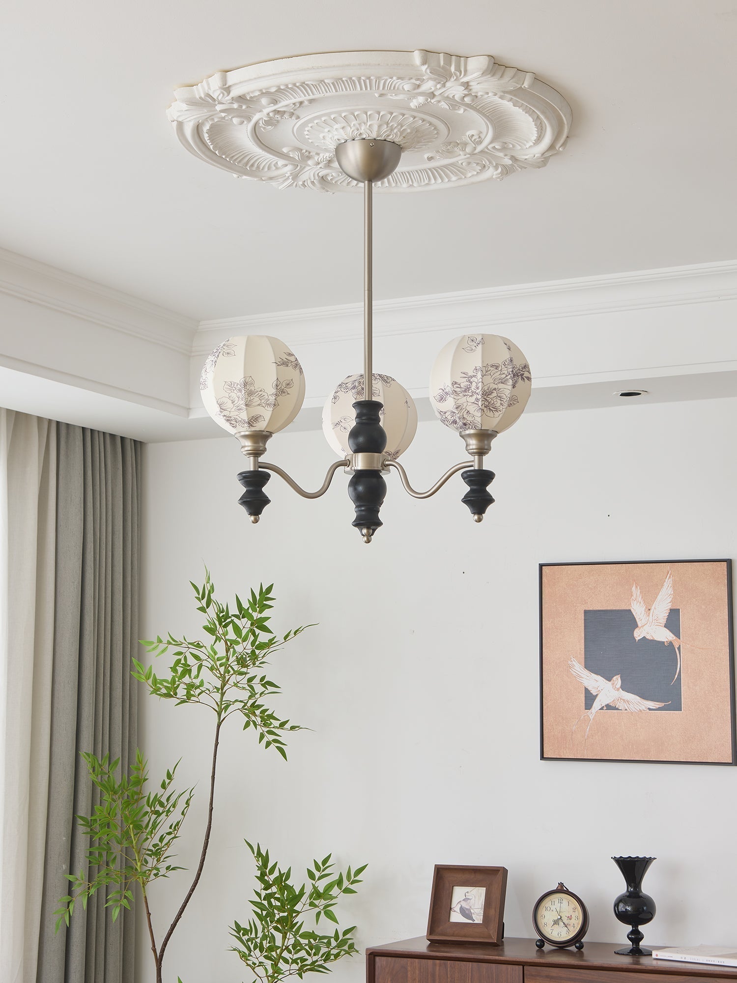 Osilan Traditioneller Eleganter Kronleuchter aus Vintage-Holz-Letslighting
