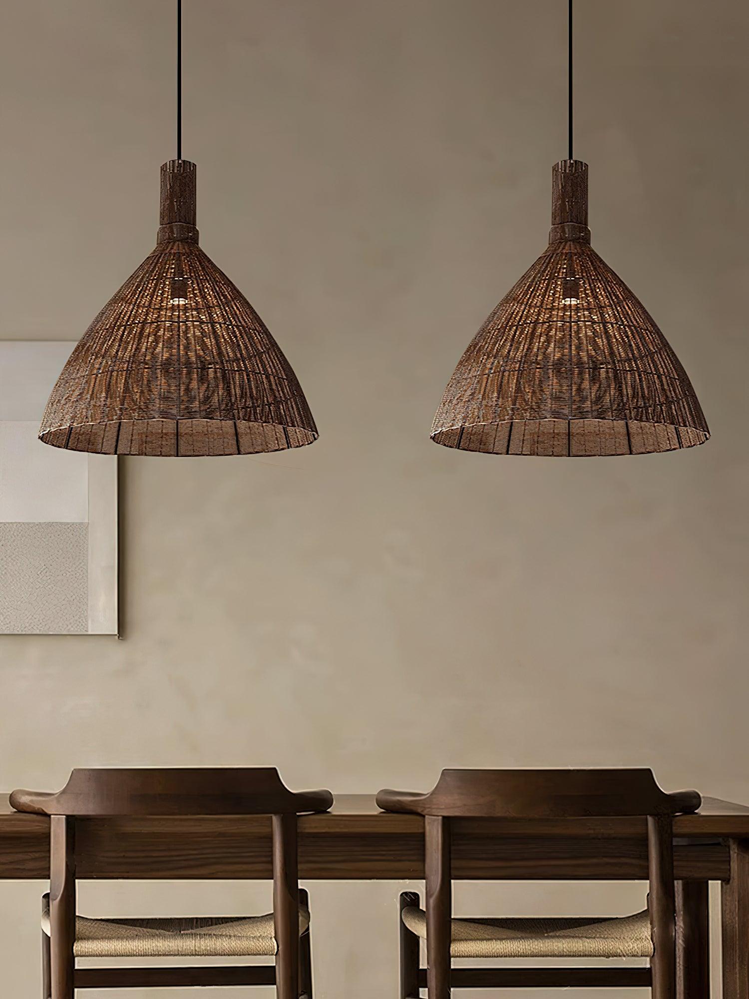 Nytheos Künstlerische Natur Rattan Pendelleuchte-Letslighting