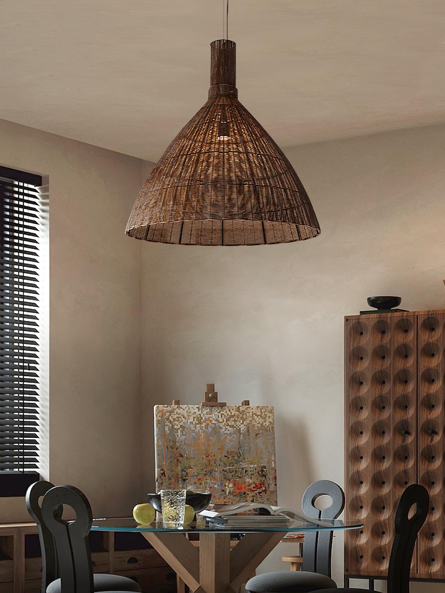 Nytheos Künstlerische Natur Rattan Pendelleuchte-Letslighting