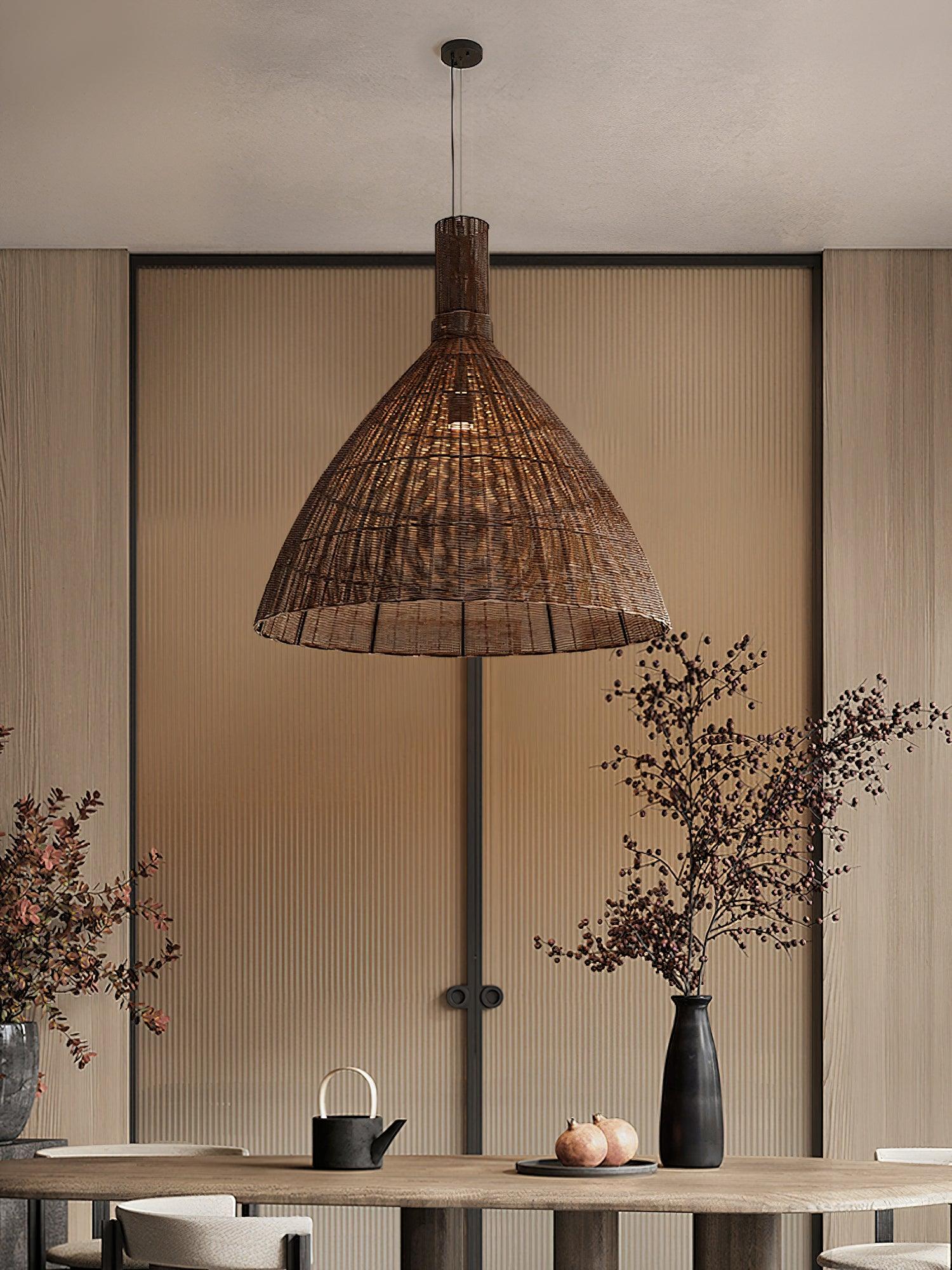 Nytheos Künstlerische Natur Rattan Pendelleuchte-Letslighting