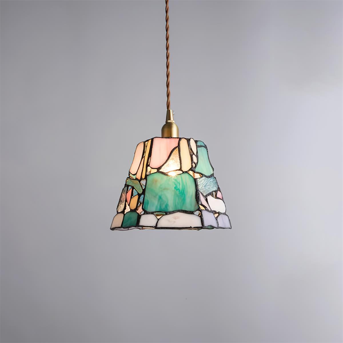 Mavine Tiffany-Style Stained Glass Pendant Light - Letslighting