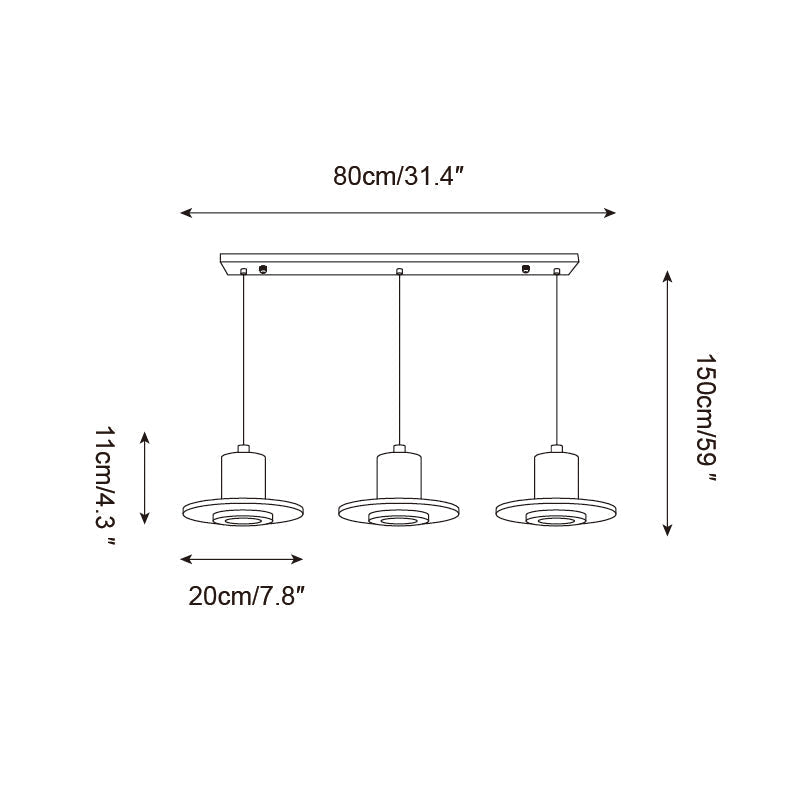 Ritta Travertine Pendant Light Top-hat Shape - Letslighting