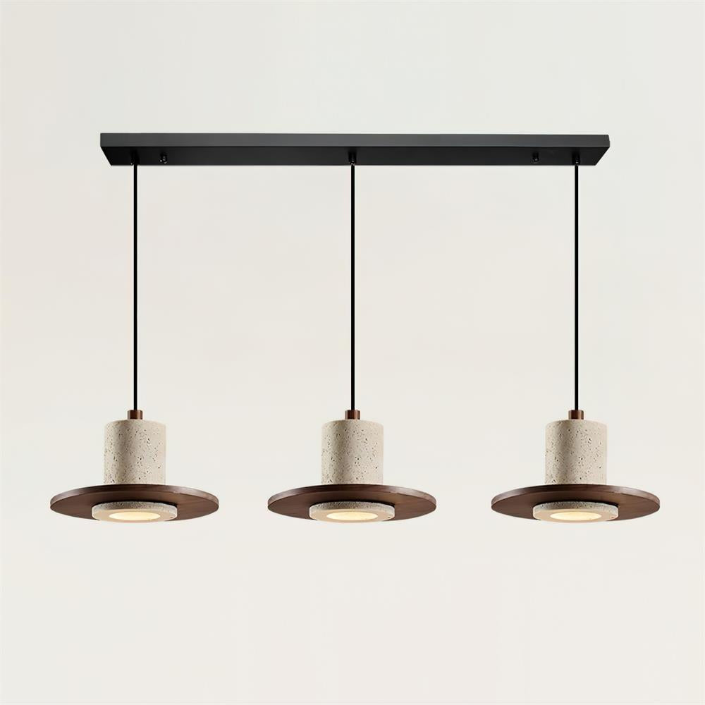 Ritta Travertine Pendant Light Top-hat Shape - Letslighting