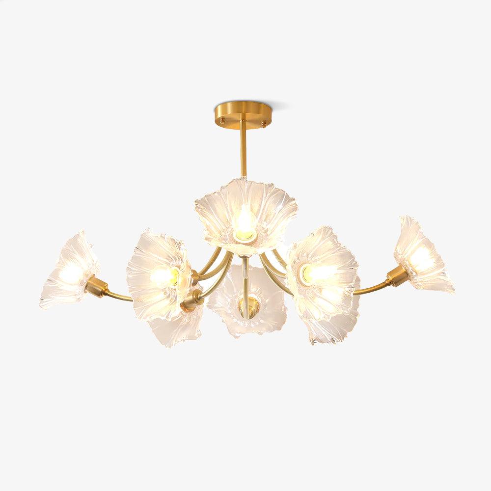 Kalin Flower Glass Chandelier - Blowlighting