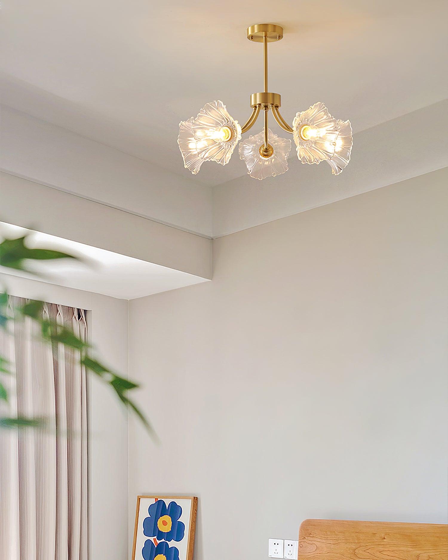 Kalin Flower Glass Chandelier - Blowlighting