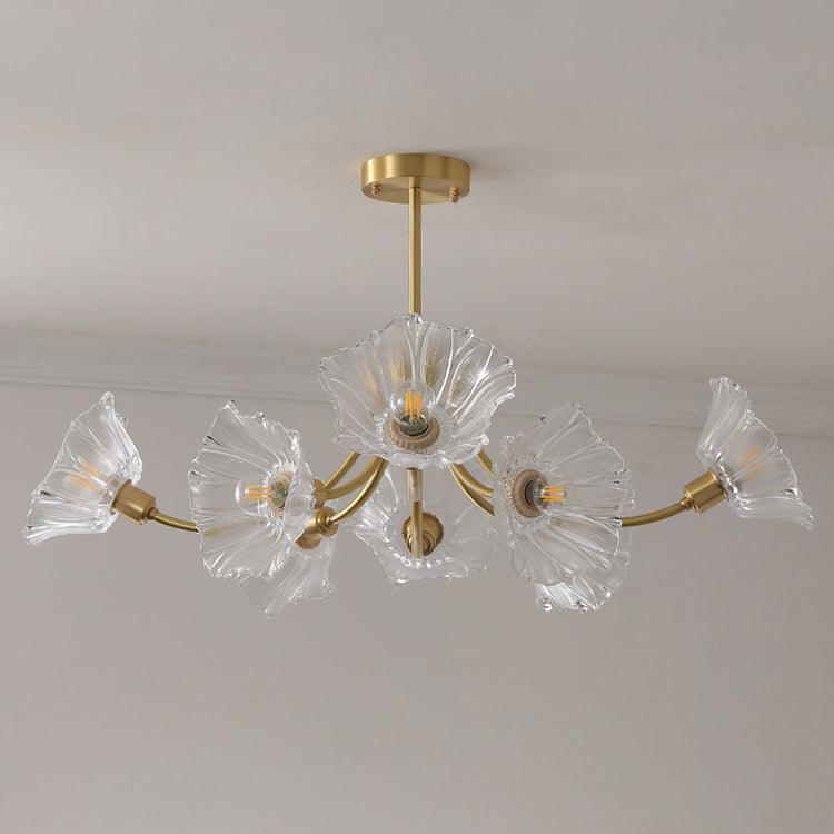 Kalin Flower Glass Chandelier - Blowlighting