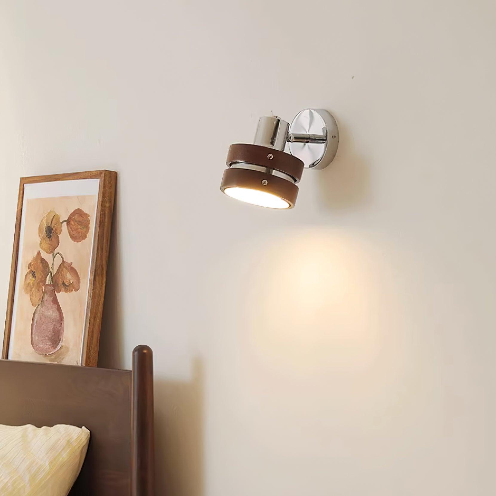 Wandleuchte Metall Holz Fass Schirm Verstellbar Warm Glow-Letslighting
