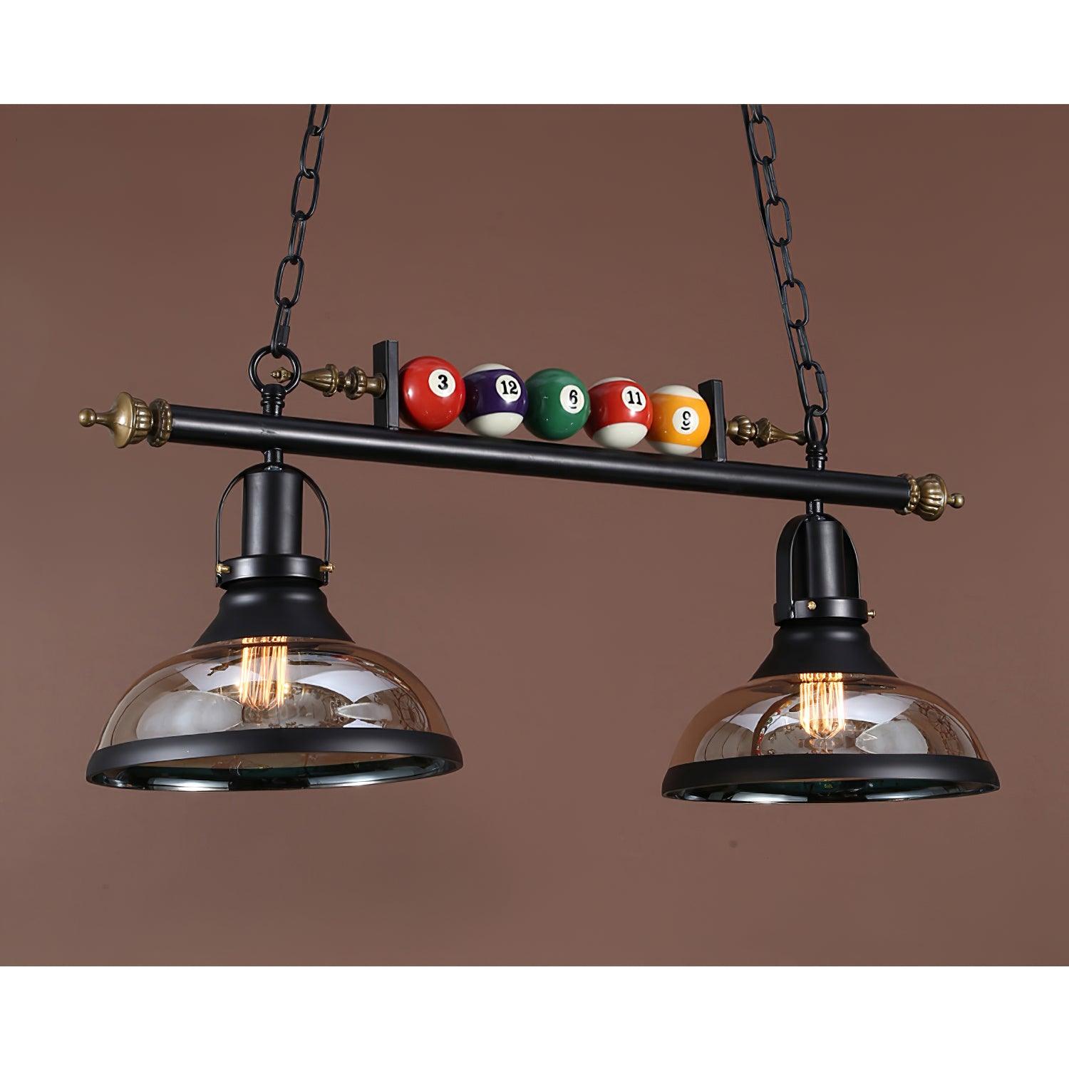 Lustra Kronleuchter Billardkugeln Schwarz Glas Modern-Letslighting