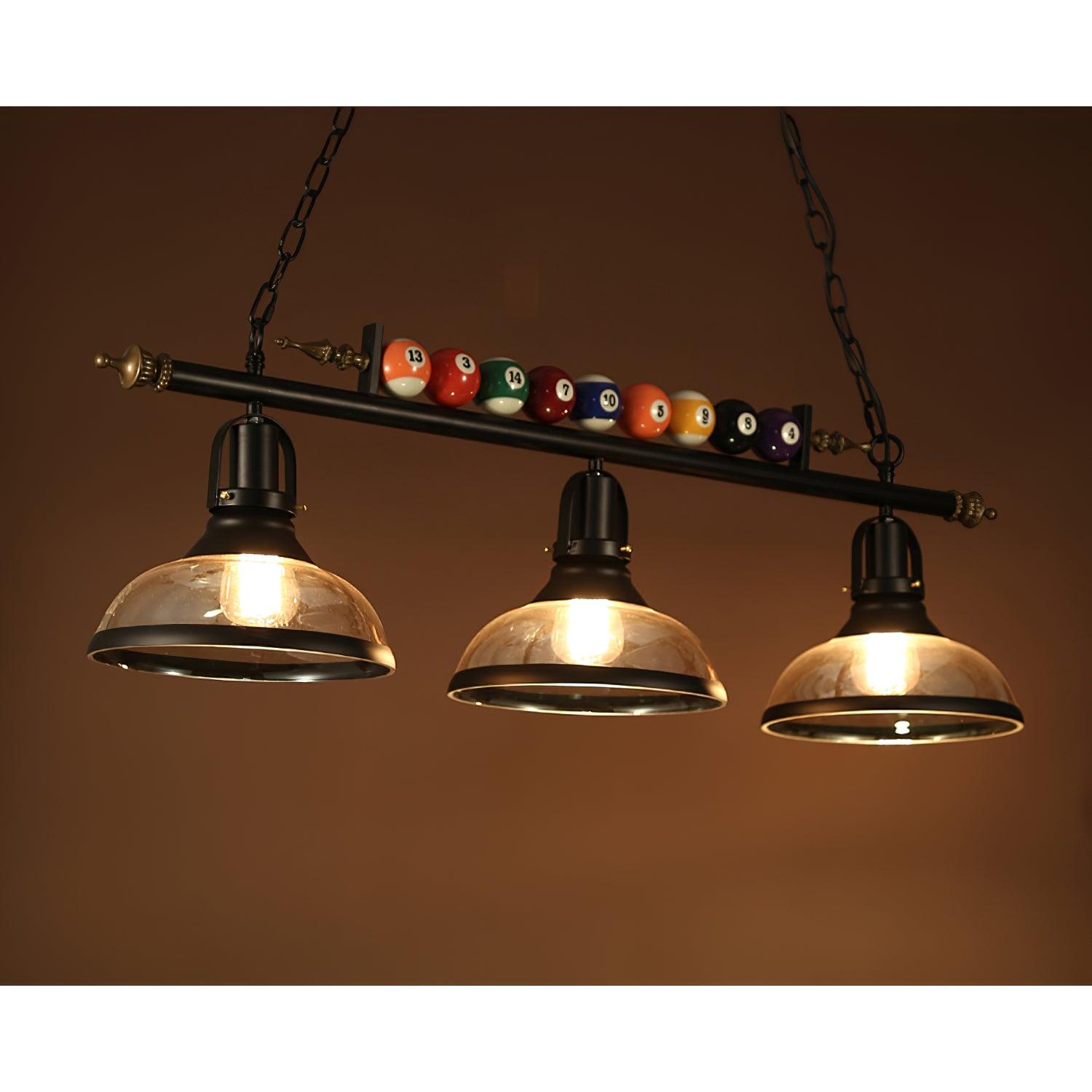 Lustra Kronleuchter Billardkugeln Schwarz Glas Modern-Letslighting